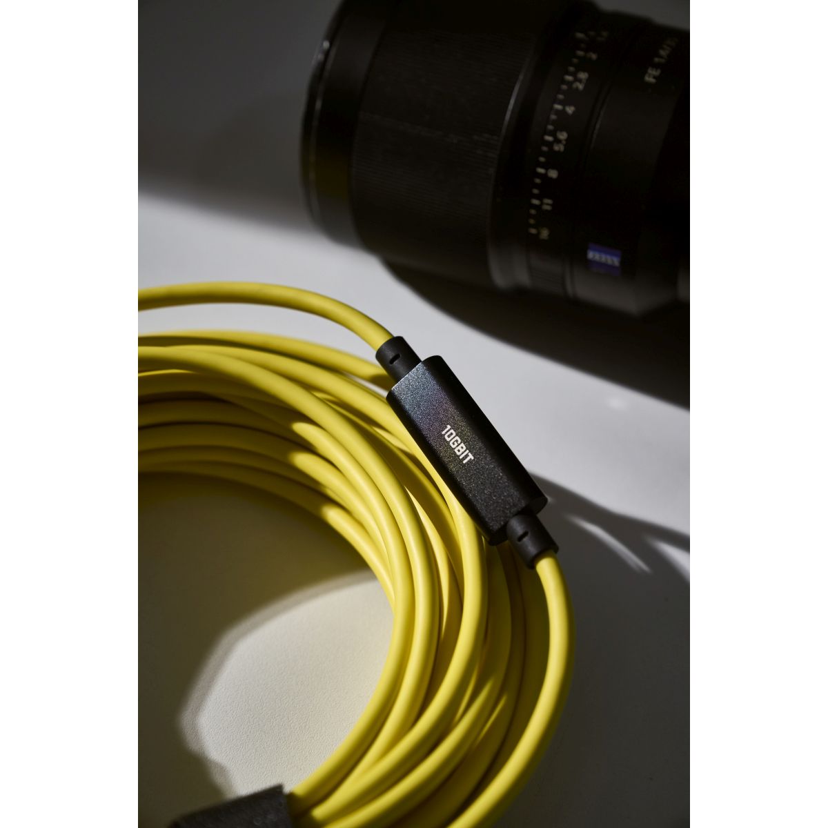 CobraTether USB-C zu USB-C (90°) 10 Gbit/s 10m  Gelb