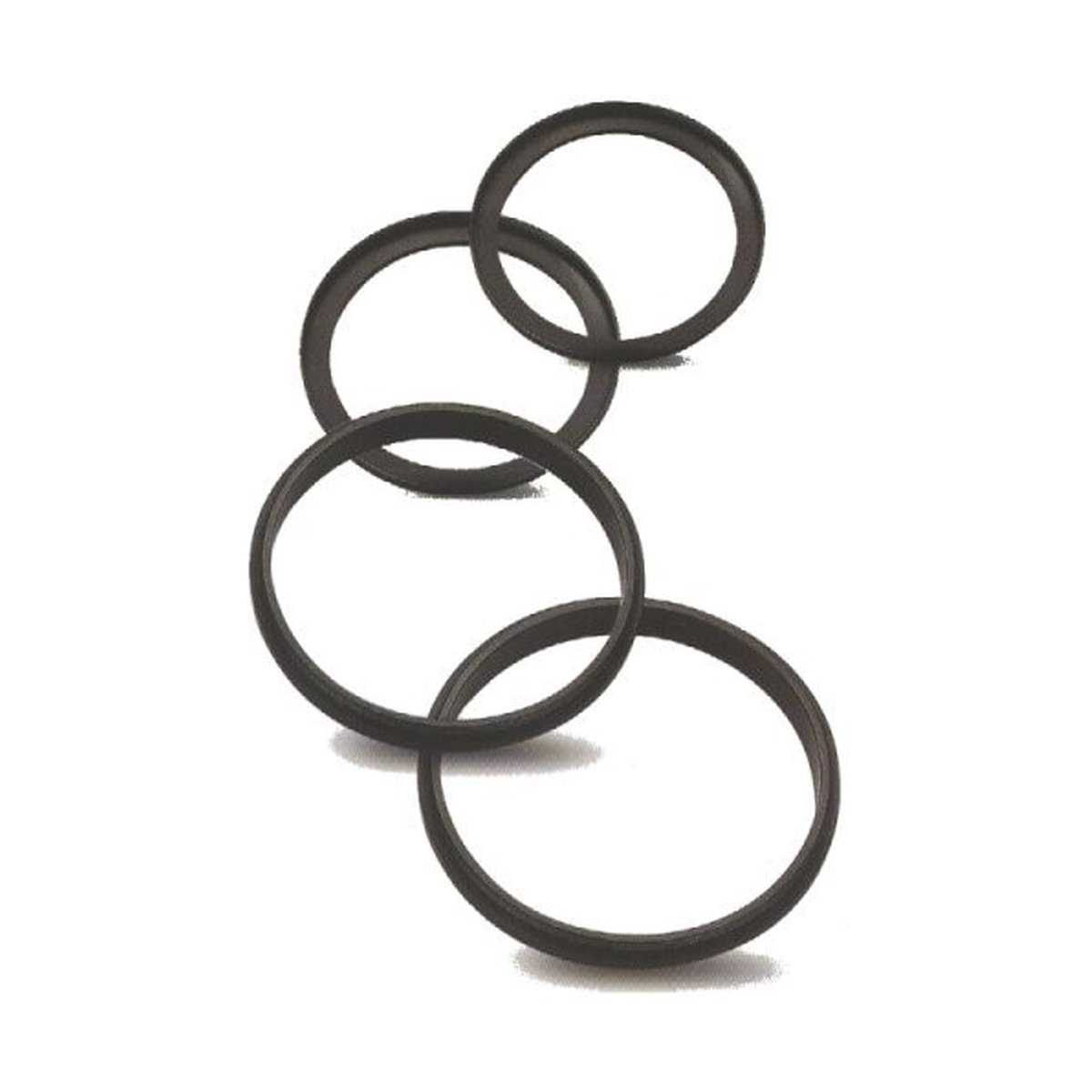 Caruba Step-up/down Ring 49mm - 82mm - Lieferumfang: Set aus schwarzen Dichtungsringen in verschiedenen Größen.