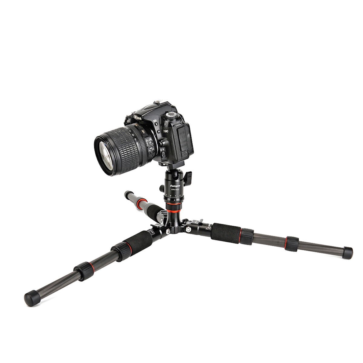 Fotopro X go Mini Carbon Stativ schwarz