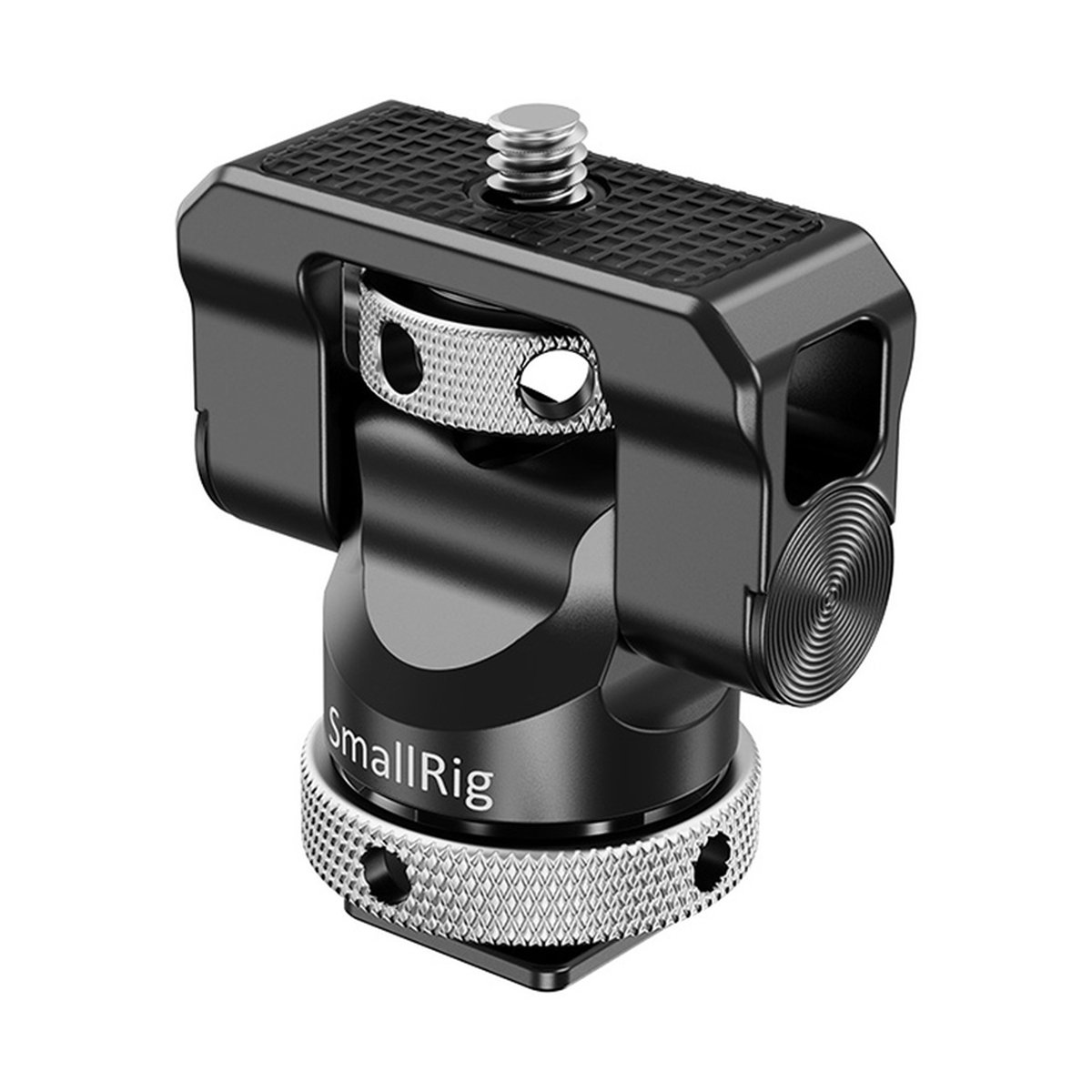SmallRig 2346B Swivel&Tilt Monitor- Halterung kipp-/360° drehbar + Cold Shoe - SmallRig Kaltschuh-Neigekopf, Frontansicht