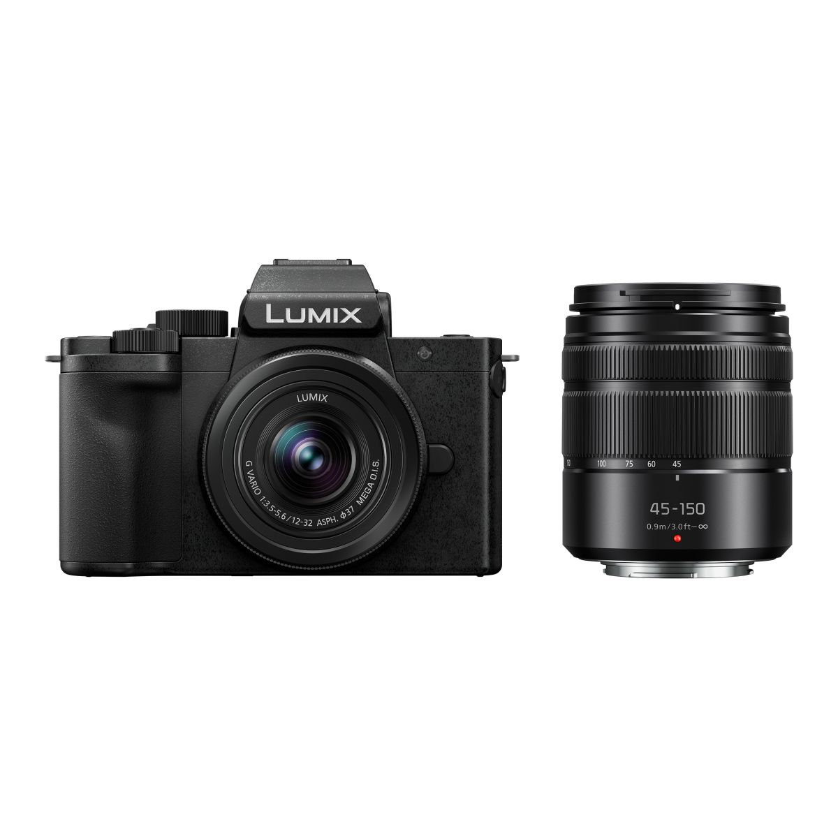 Panasonic Lumix DC-G 100 D + Panasonic 12-32 mm HF-S + 45-150 mm