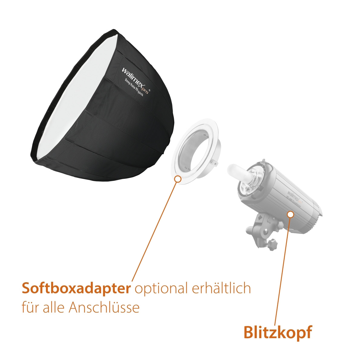 Walimex Pro SL Deep Rota Softbox QA90 Elinchrom