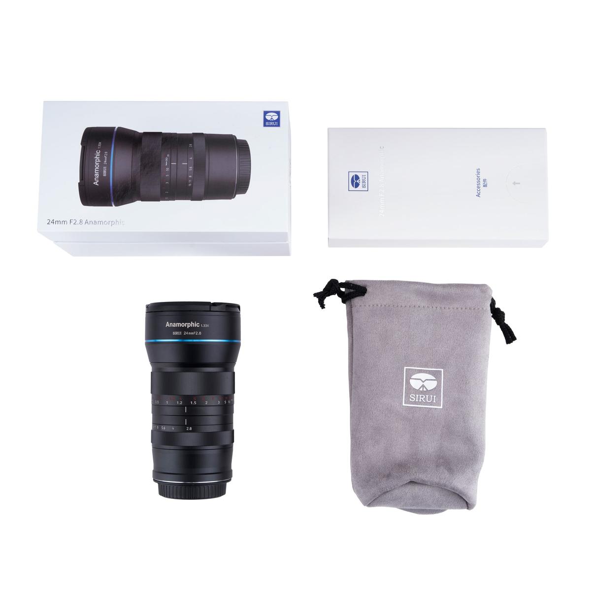 SIRUI SR24 24 mm 1:2.8 Anamorphes APS-C 1.33x - EF-M Mount