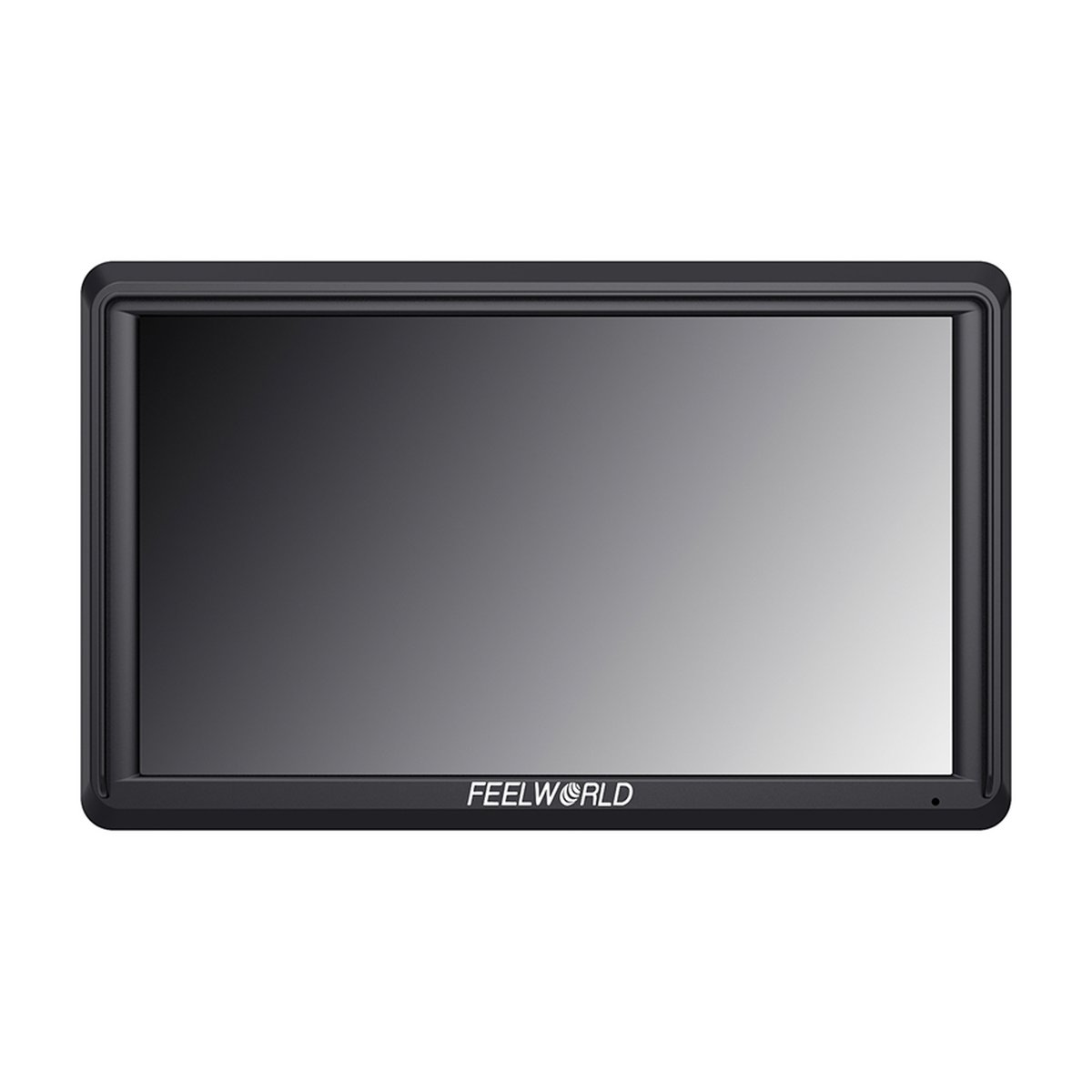 Feelworld 5.0" F5 monitor HDMI Loop Monitor 4K - Frontansicht des schwarzen Feelworld Monitors
