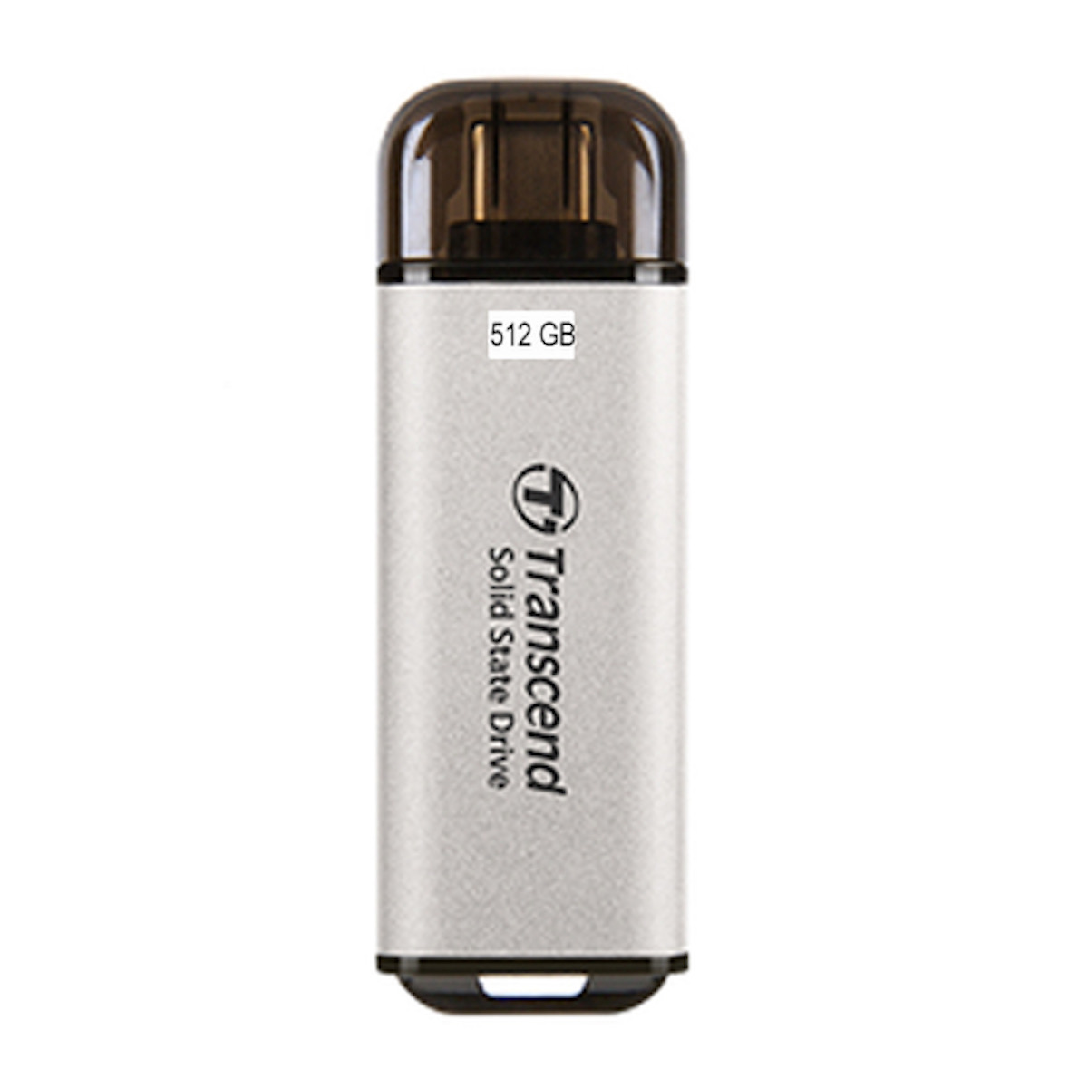 Transcend ESD300 externe SSD 512GB Festplatte silber
