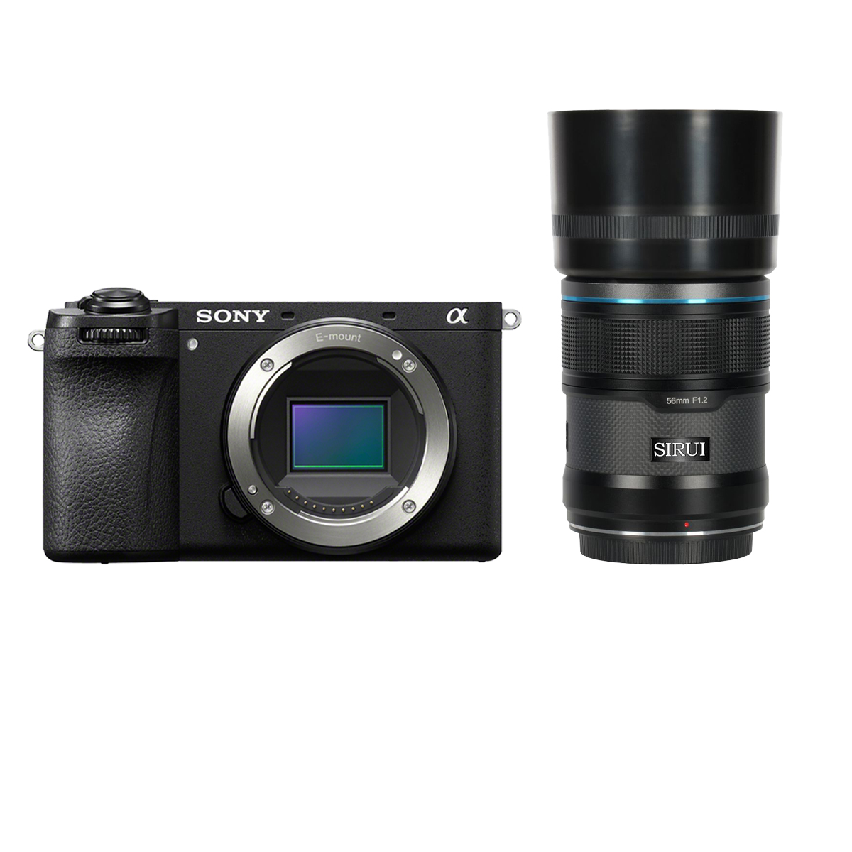 Sony Alpha 6700 + Sirui Sniper Serie 56 mm 1:1,2 APS-C AF Sony E Schwarz Carbon