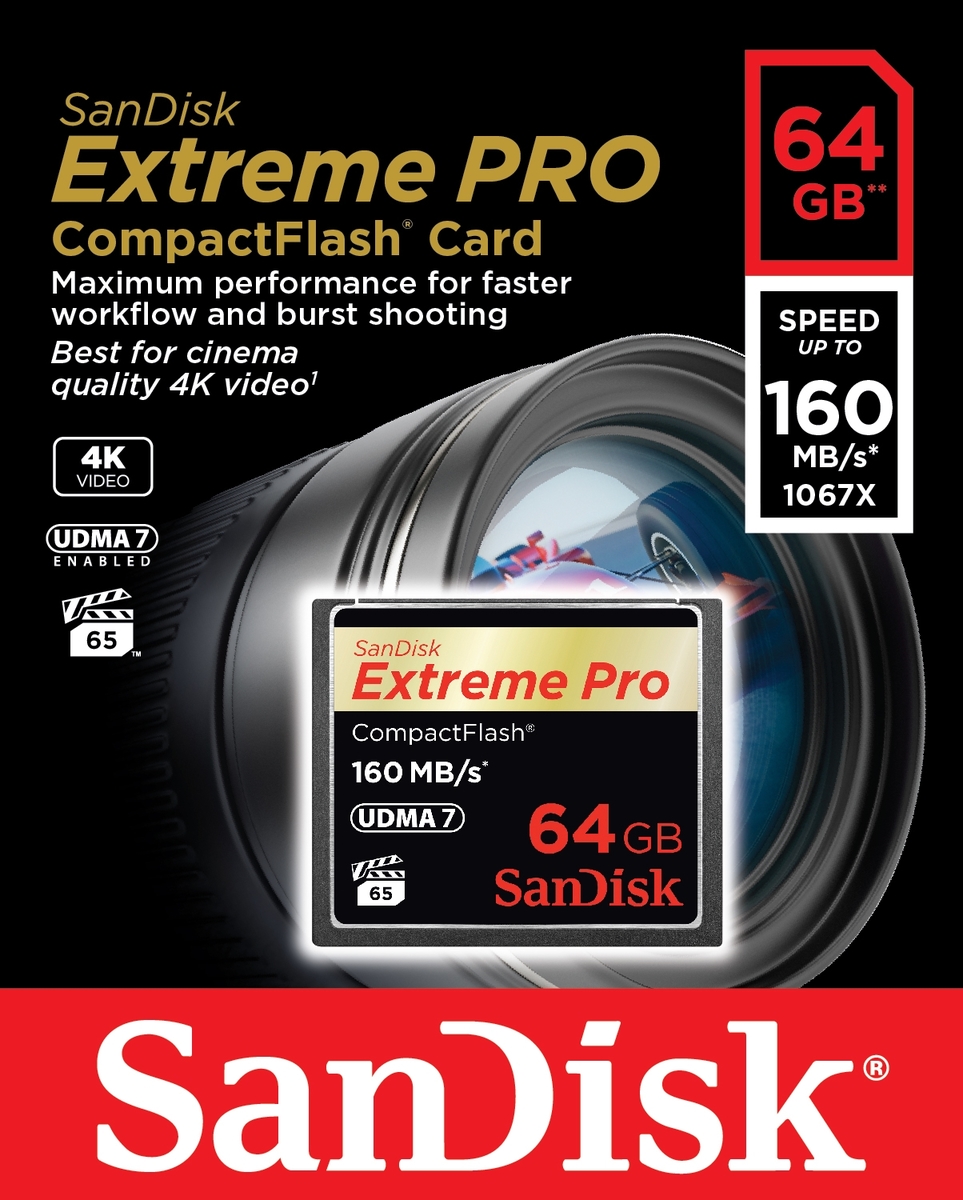 SanDisk 64 GB CompactFlash ExtremePro