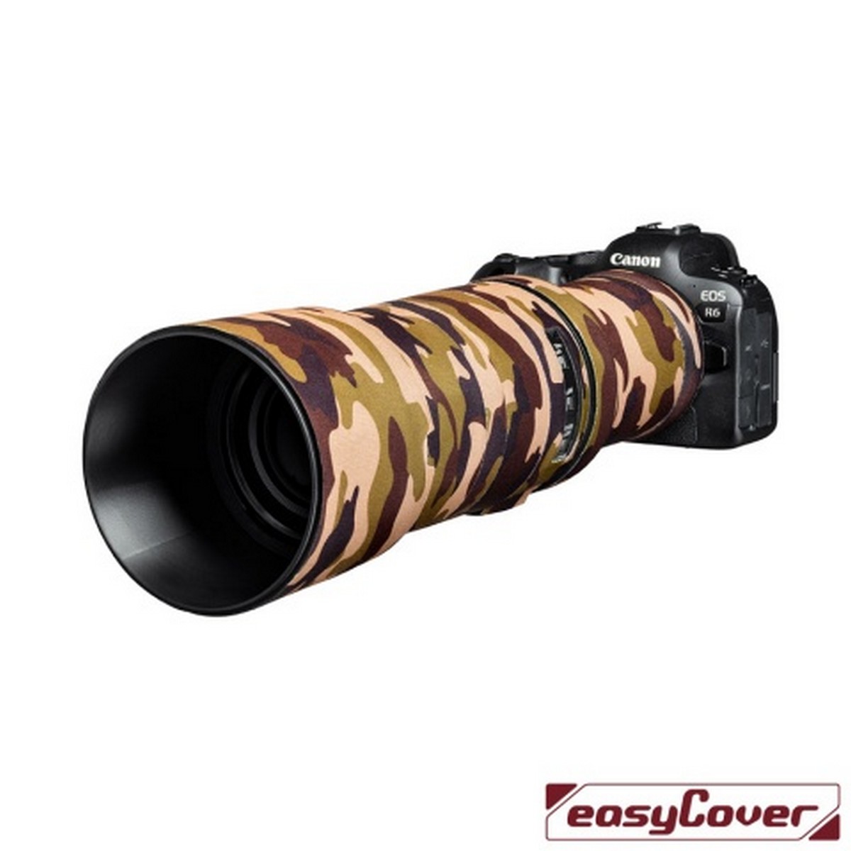 Easycover Lens Oak Objektivschutz für Canon RF 600 mm 1:11 IS STM Braun Camouflage