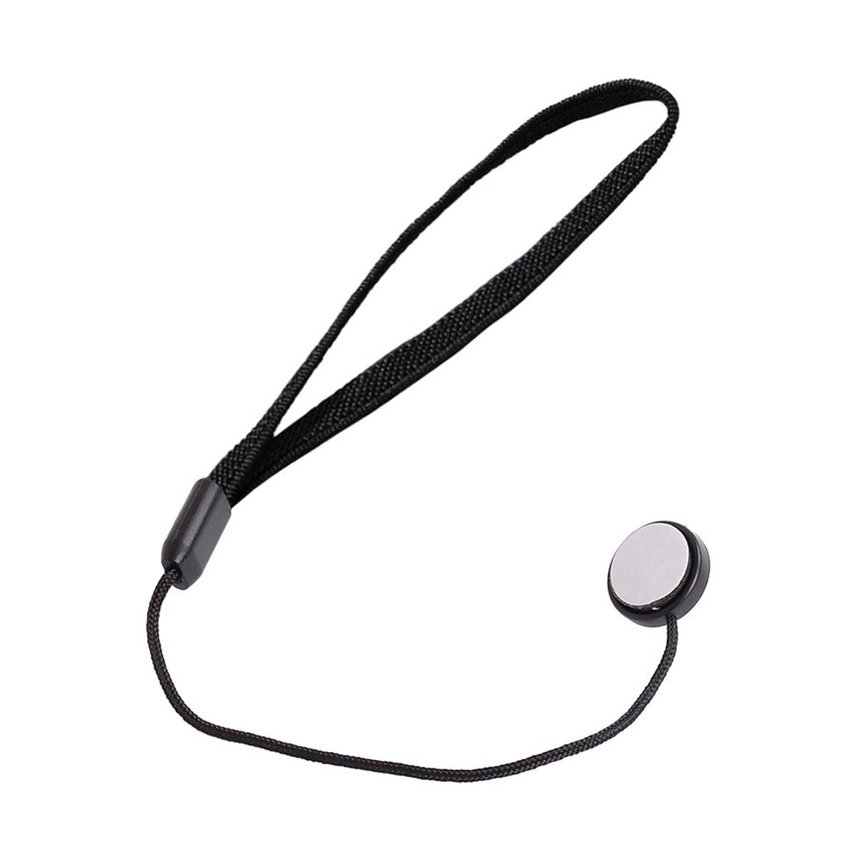 Caruba Objektivdeckelhalter LCH-1 - Schwarze Handschlaufe mit 3,5mm-Klinkenstecker
