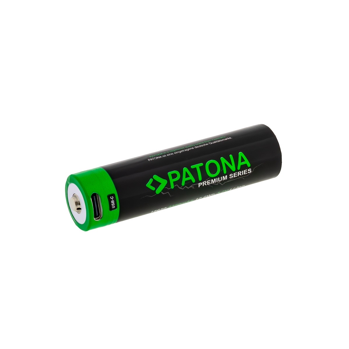 Patona Premium 18650 Zelle Li-Ion Akku USB-C
