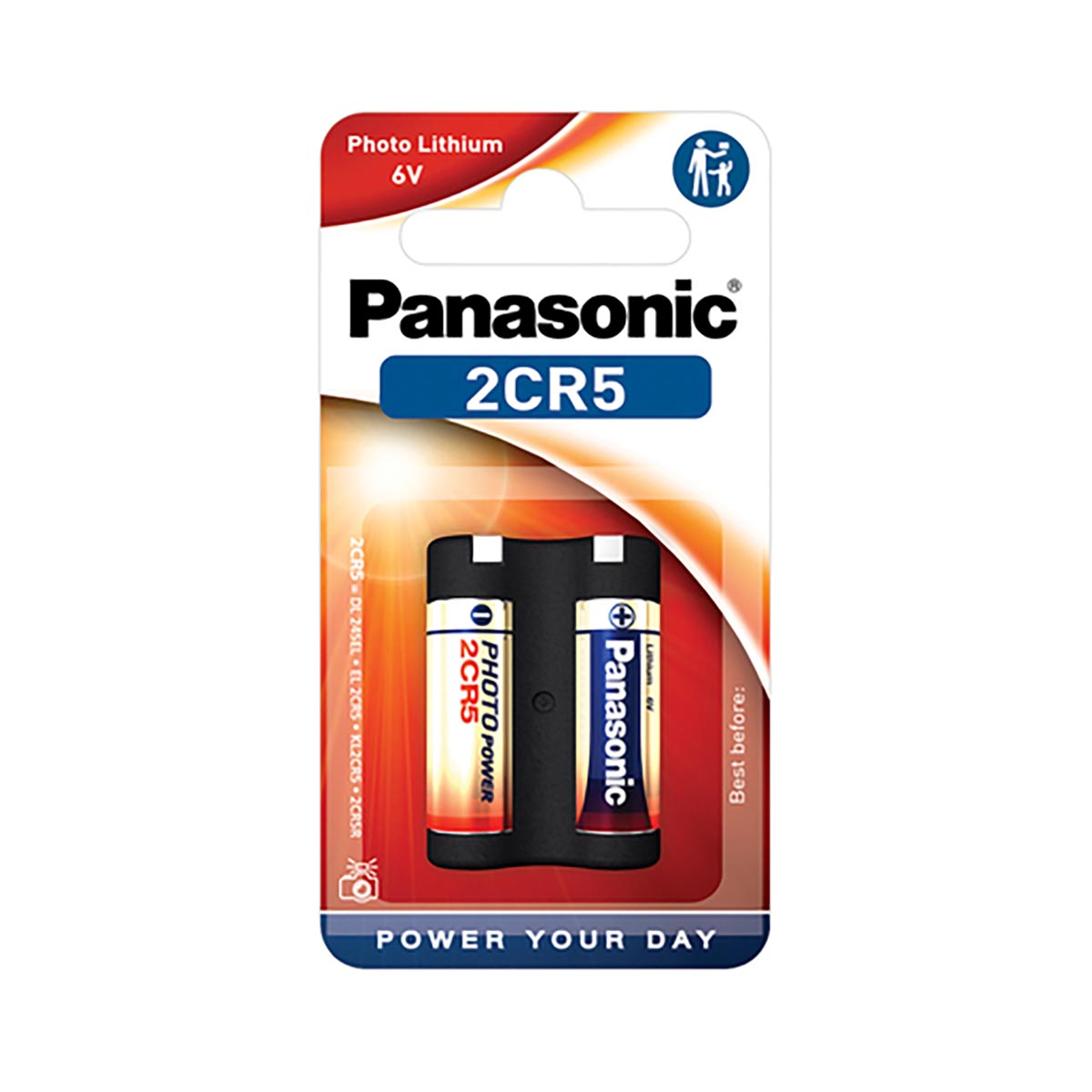 Panasonic 2CR5 Lithium Batterie 6 Volt