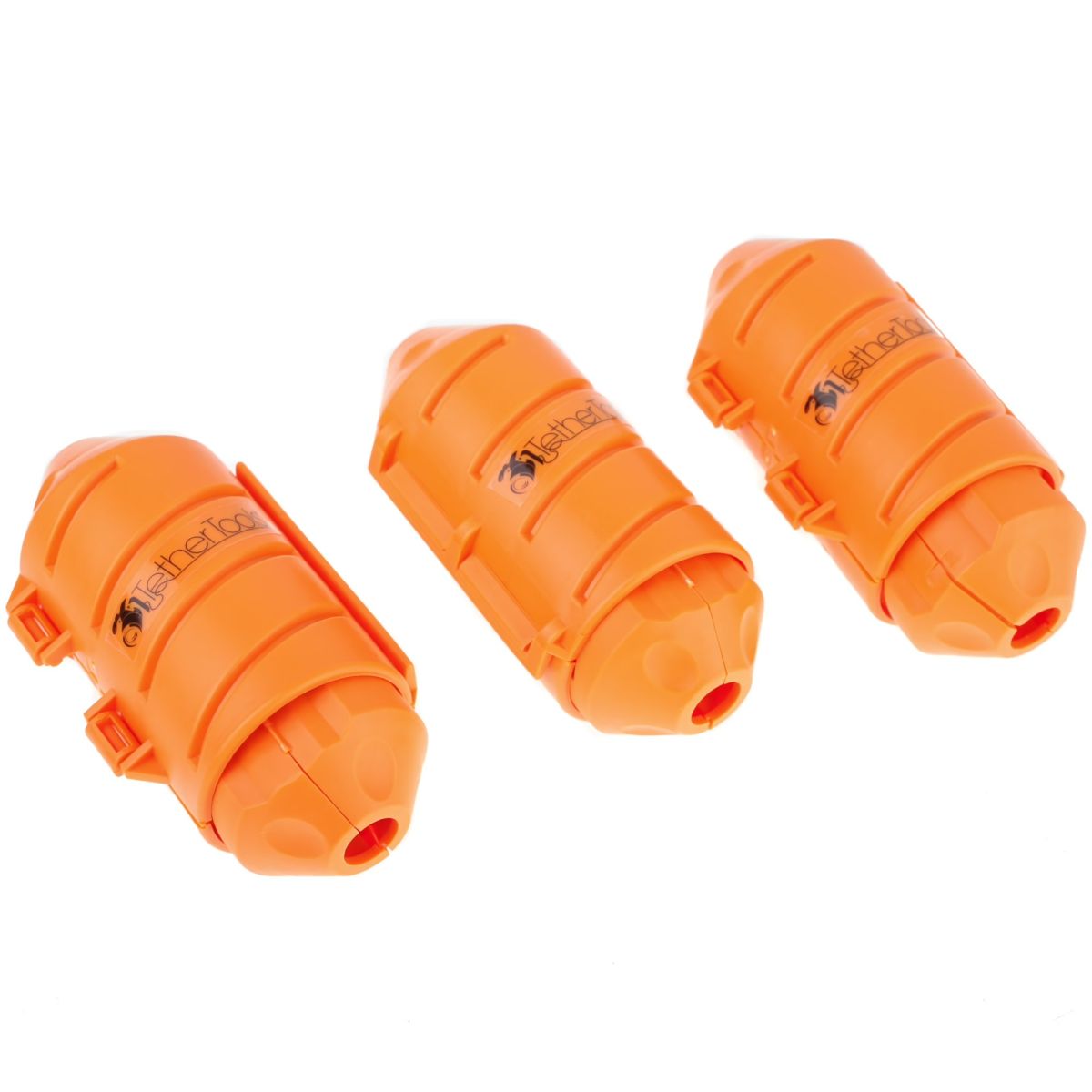 Tether Tools 3er-Set JerkStopper Extension Lock Schutzkapsel für lose Kabelenden und USB-Kabel-Verbindung Ansicht Dreierset