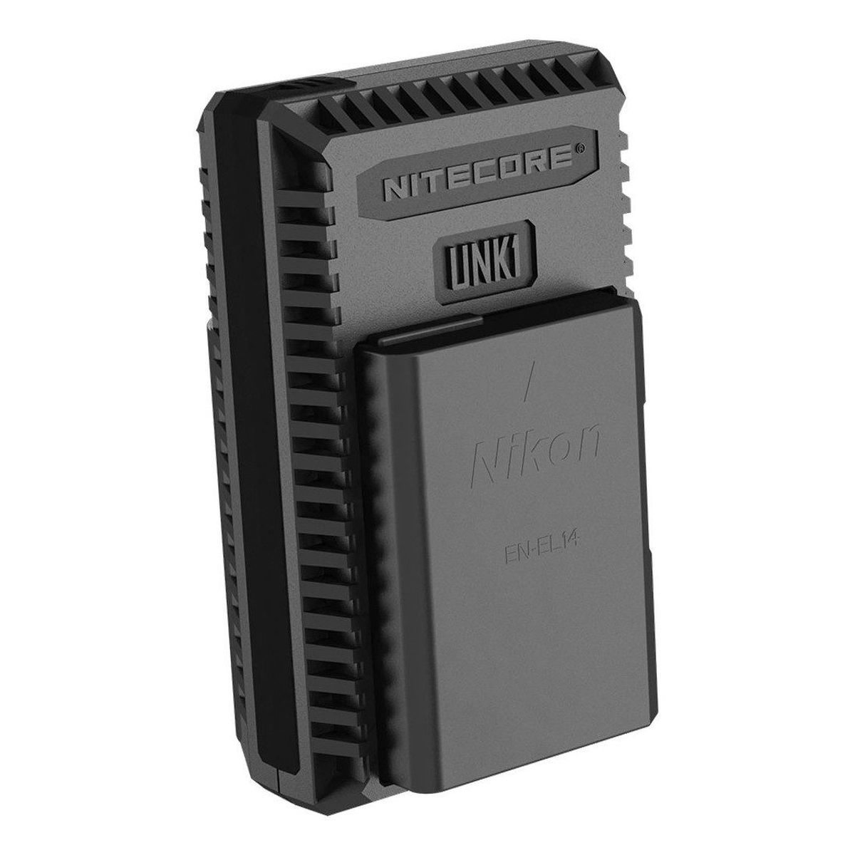 Nitecore UNK1 Ladegerät für Nikon EN-EL15 (A) + EN-EL14 (A) mit Anzeige + USB