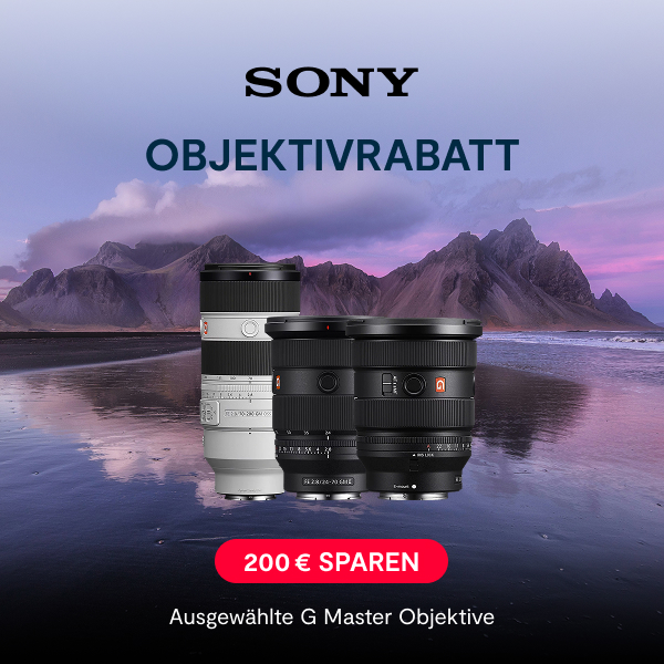 Sony Objektivrabatt: 200 € auf ausgewählte Objektive