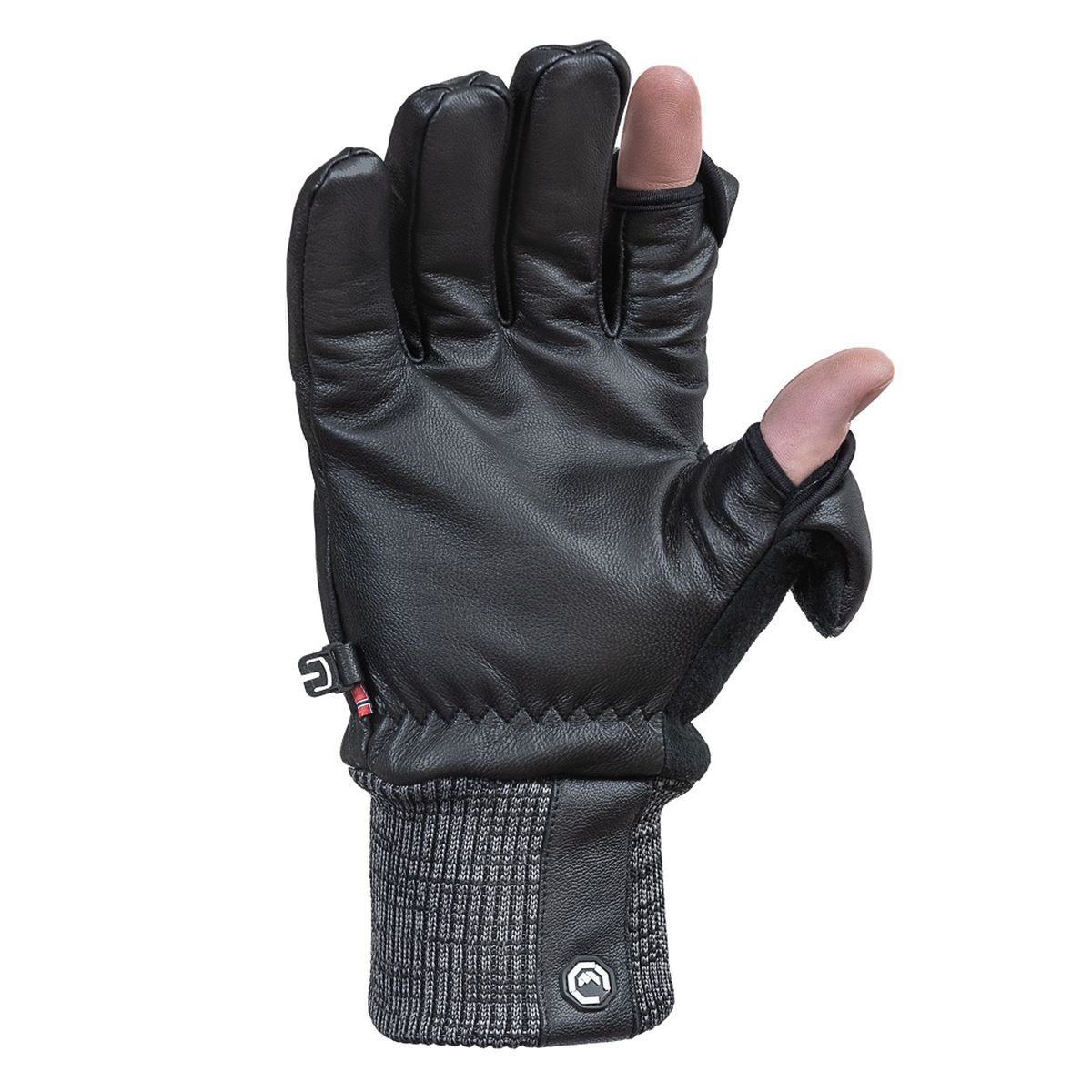 Vallerret Hatchet Leather Glove Black, Leder-Fotohandschuhe M Schwarz