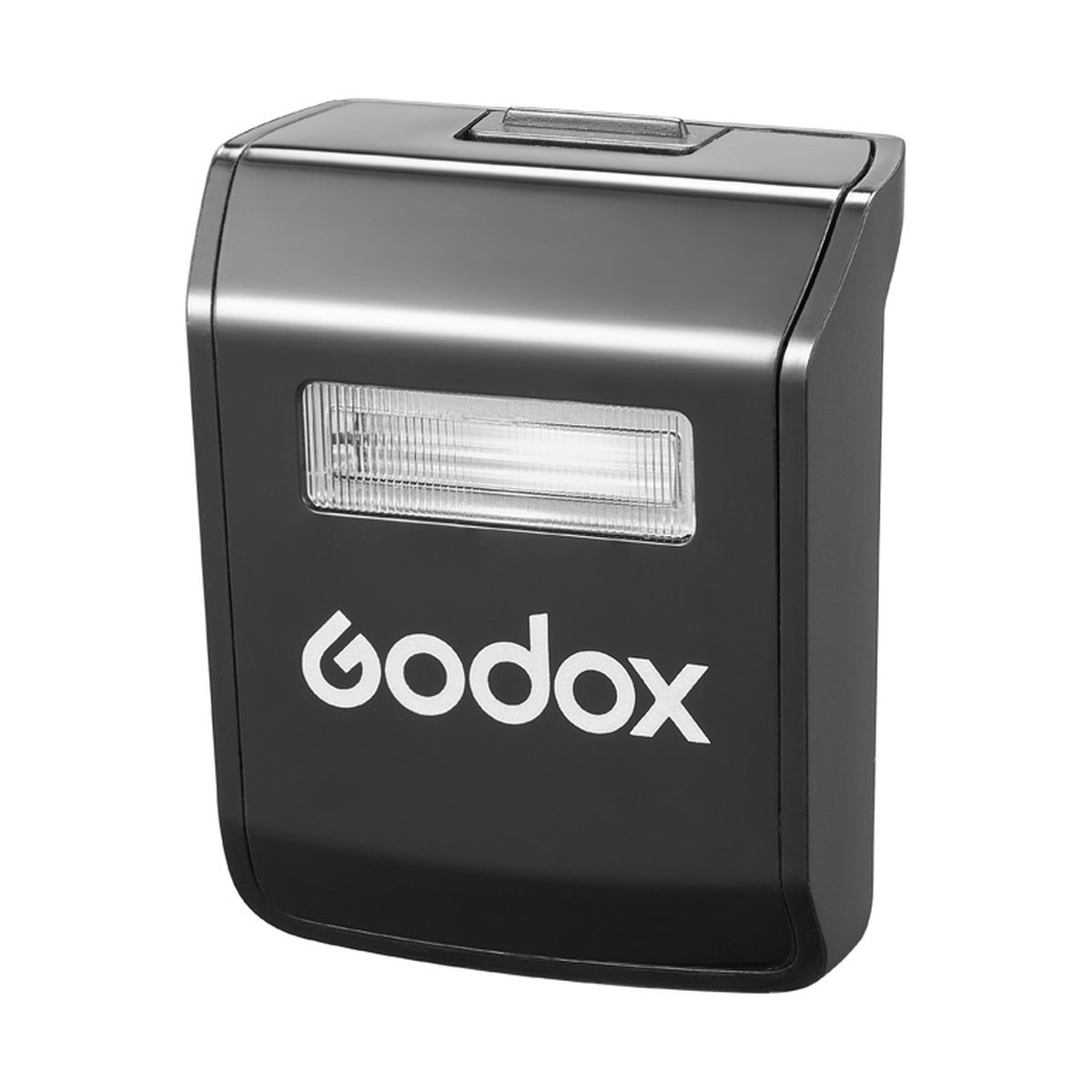 Godox Speedlite V1Pro Fujifilm - Frontansicht Godox Kamerablitz mit Logo