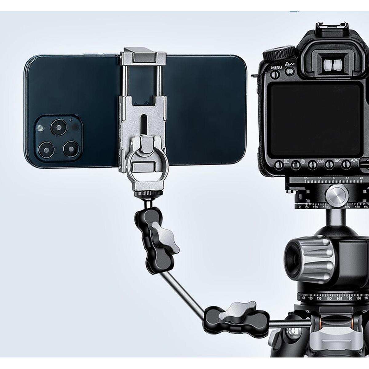 Leofoto Smartphonehalterung PC-60 silber Leofoto Smartphonehalterung PC-60 silber