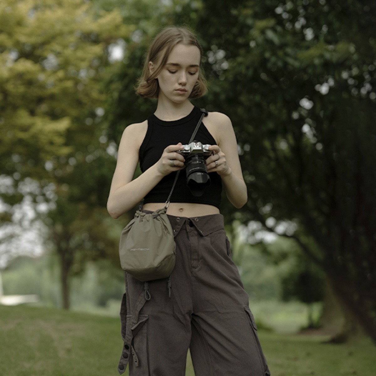 PGYTech OneGo Kordelzugtasche Wald / Forest