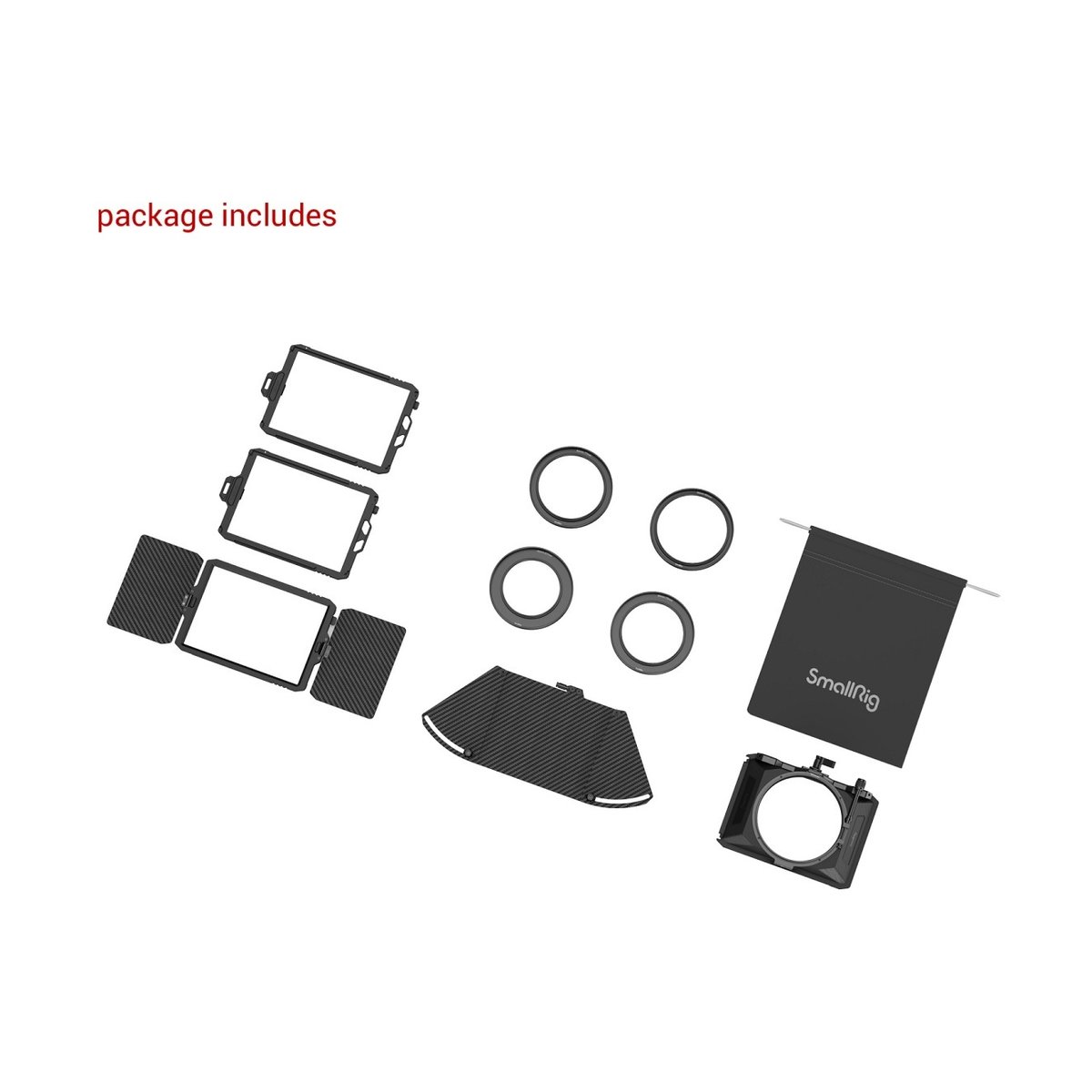 SmallRig 3680 Mini Matte Box Pro - Lieferumfang