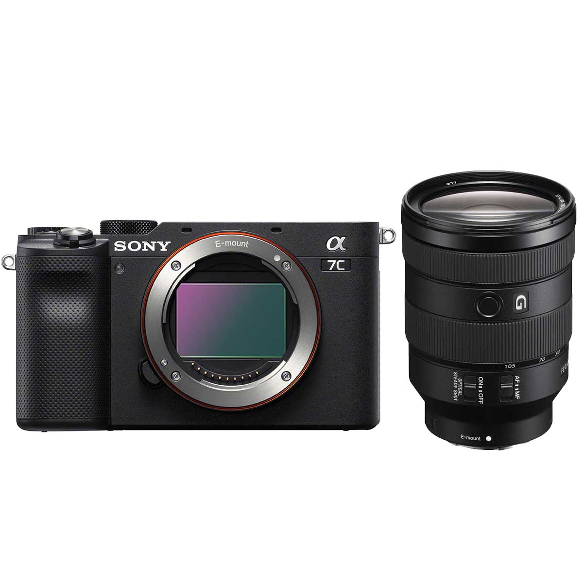 Sony Alpha 7C Schwarz + Sony 24-105 mm 1:4,0 G OSS FE Sony Alpha 7C Schwarz + Sony 24-105 mm 1:4,0 G OSS FE