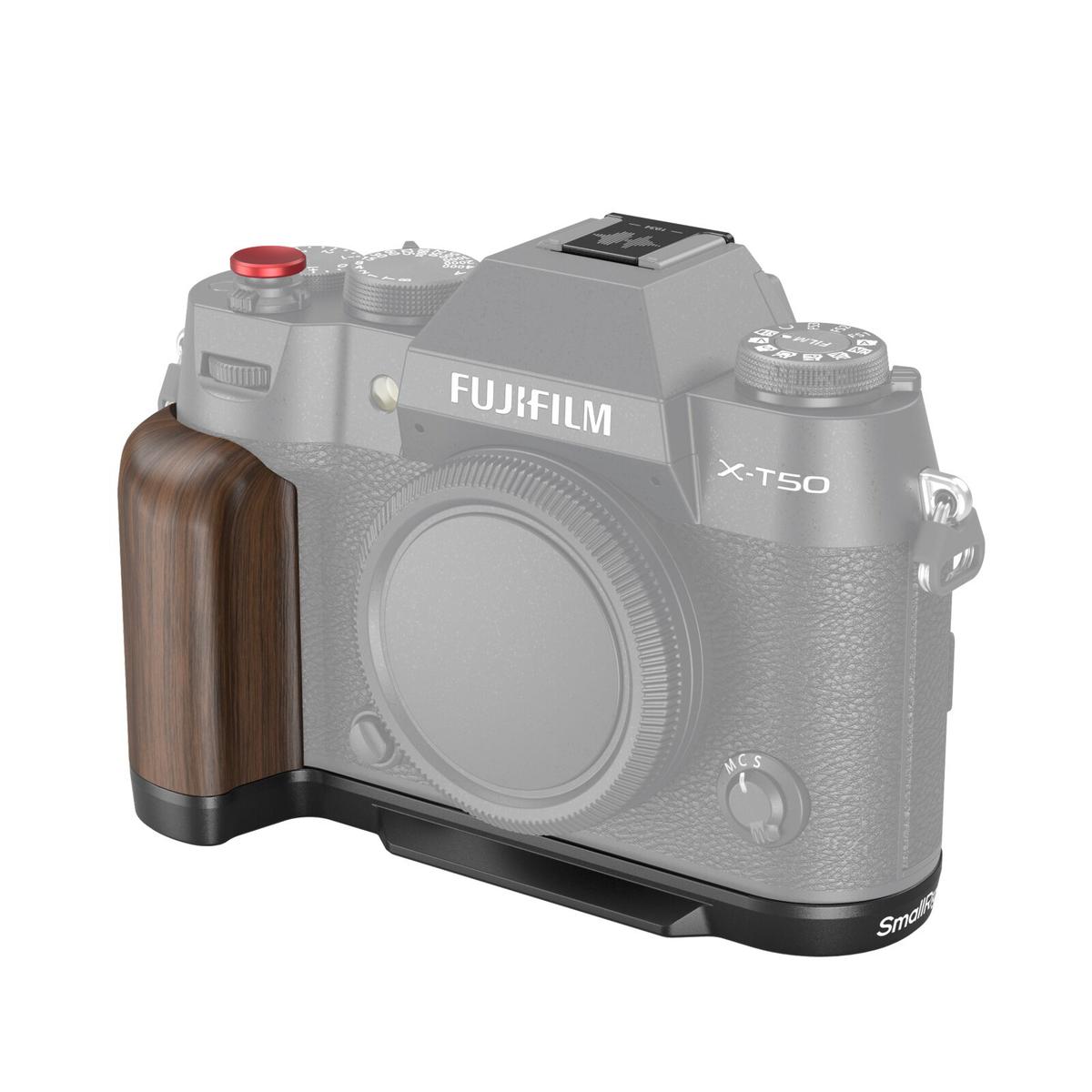 SmallRig 4784 Wooden L-Shape Grip for X-T50 (Black)