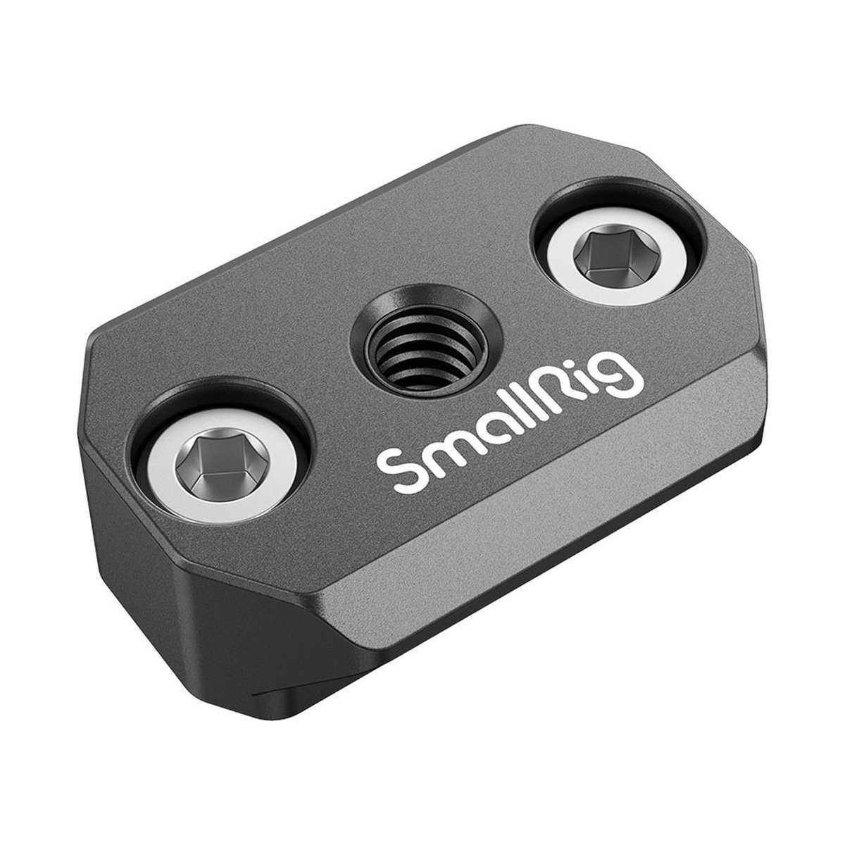 SmallRig 3032 NATO Schiene für DJI Ronin S/SC - Detailansicht: SmallRig Montageplatte mit 1/4-Zoll Gewinde und zwei Innensechskantschrauben.