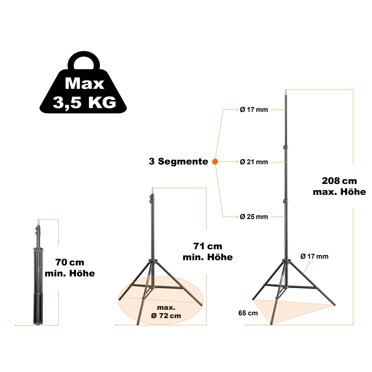 Walimex pro WT-803 Lampenstativ