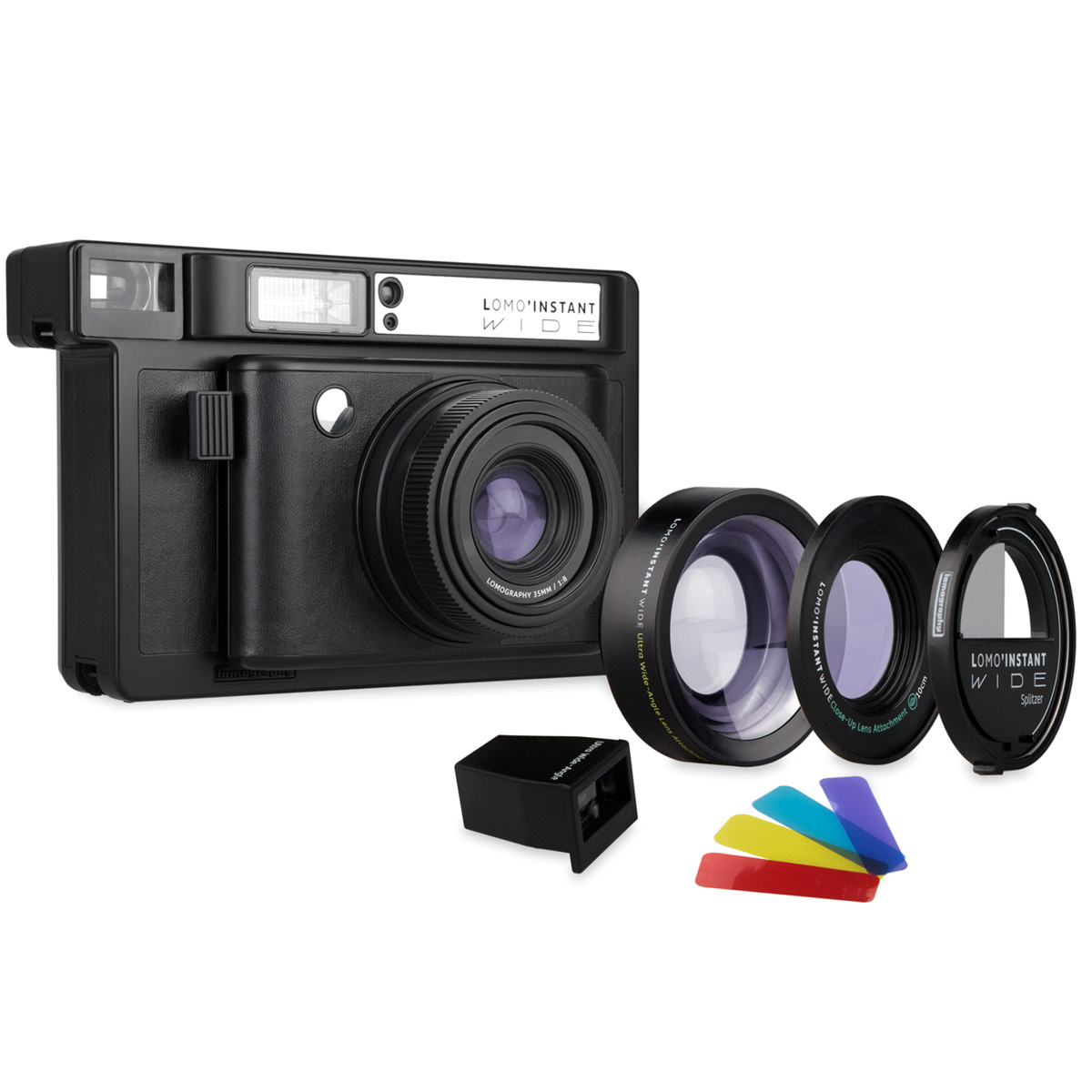 Lomography Lomo'Instant Wide schwarz Kit mit Objektivaufsätzen