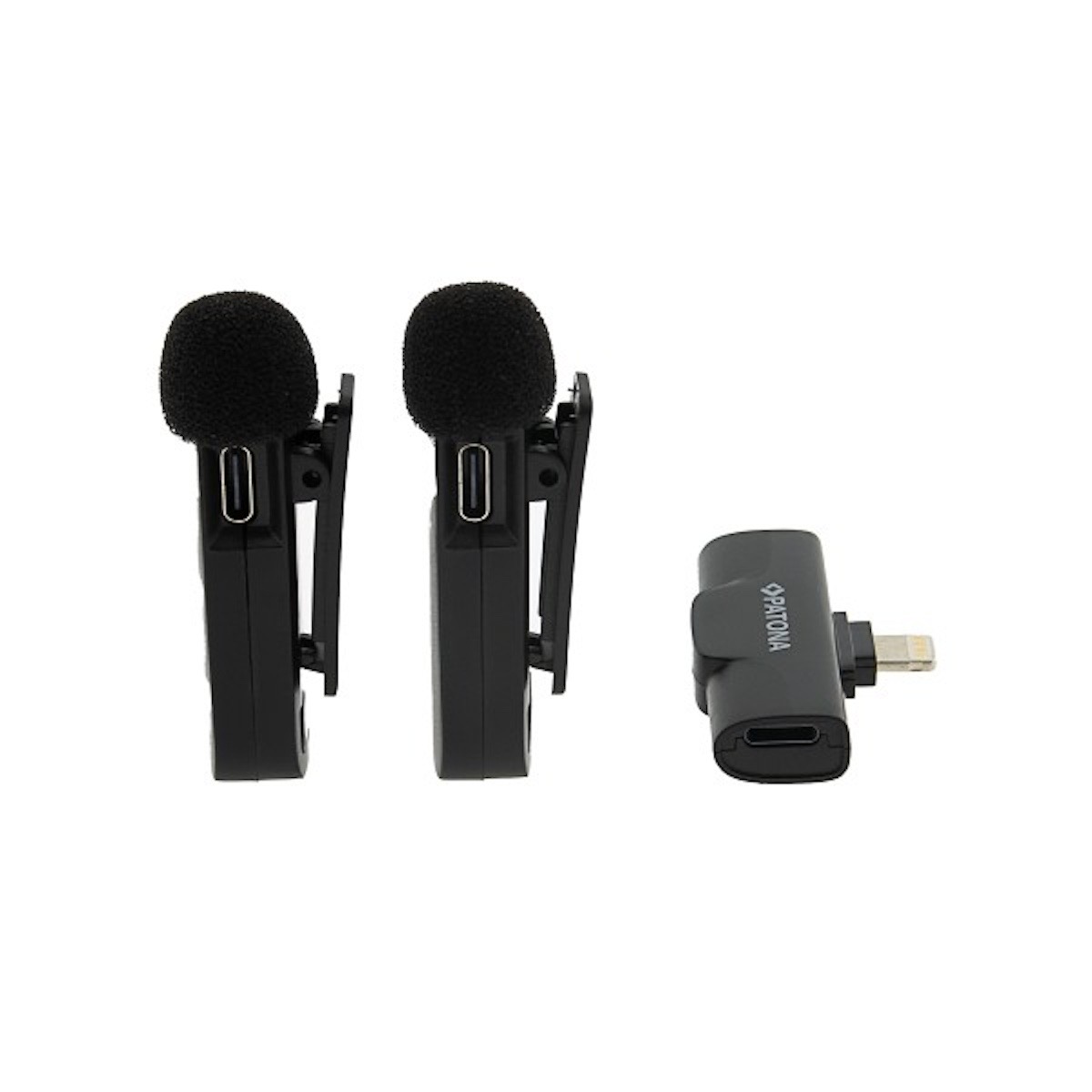 Patona Premium Ansteck Lavalier Mikrofone f. Apple