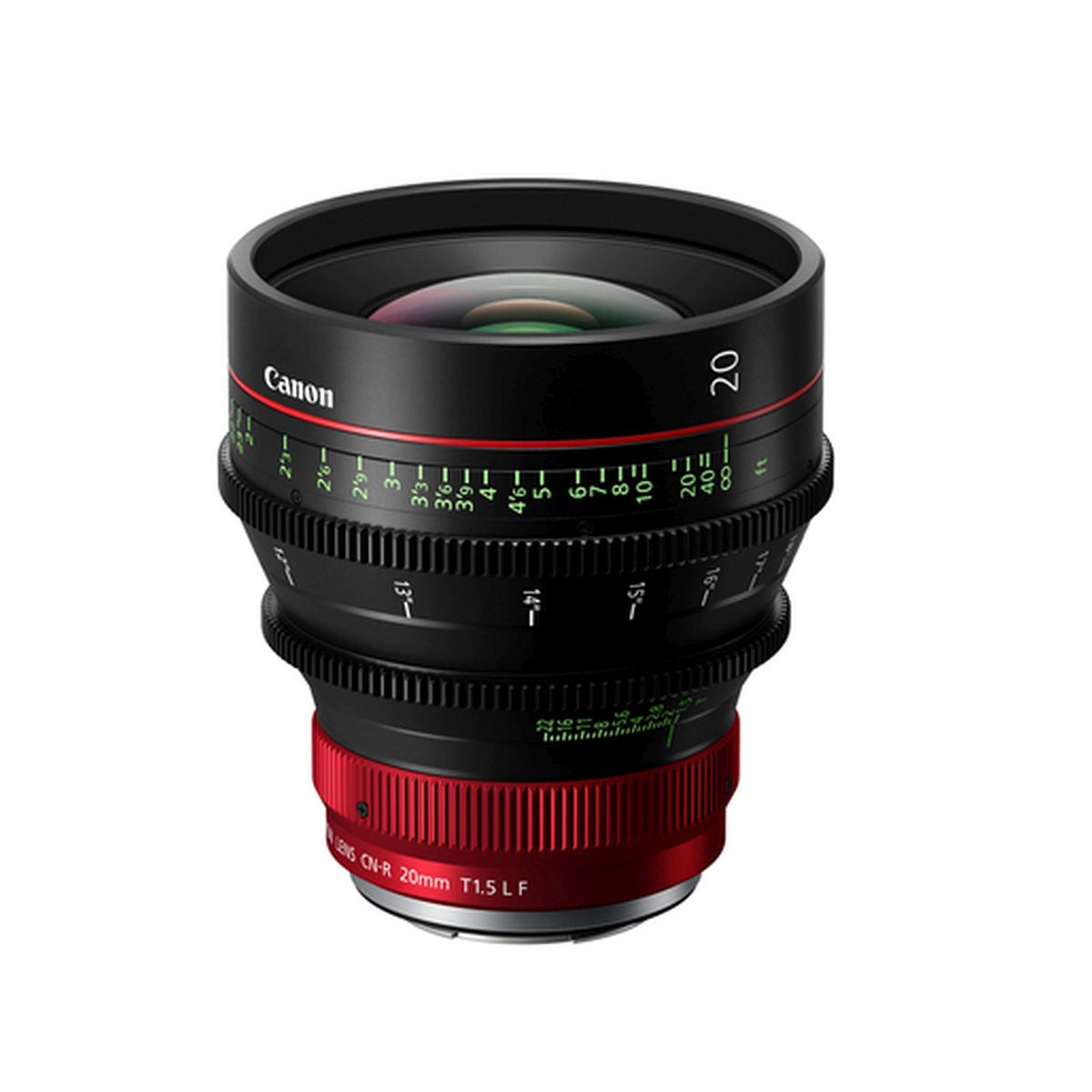 Canon CN-R 20 mm/T 1,5 L F (Feet) RF Prime Objektiv Canon CN-R 20 mm/T 1,5 L F (Feet) RF Prime Objektiv