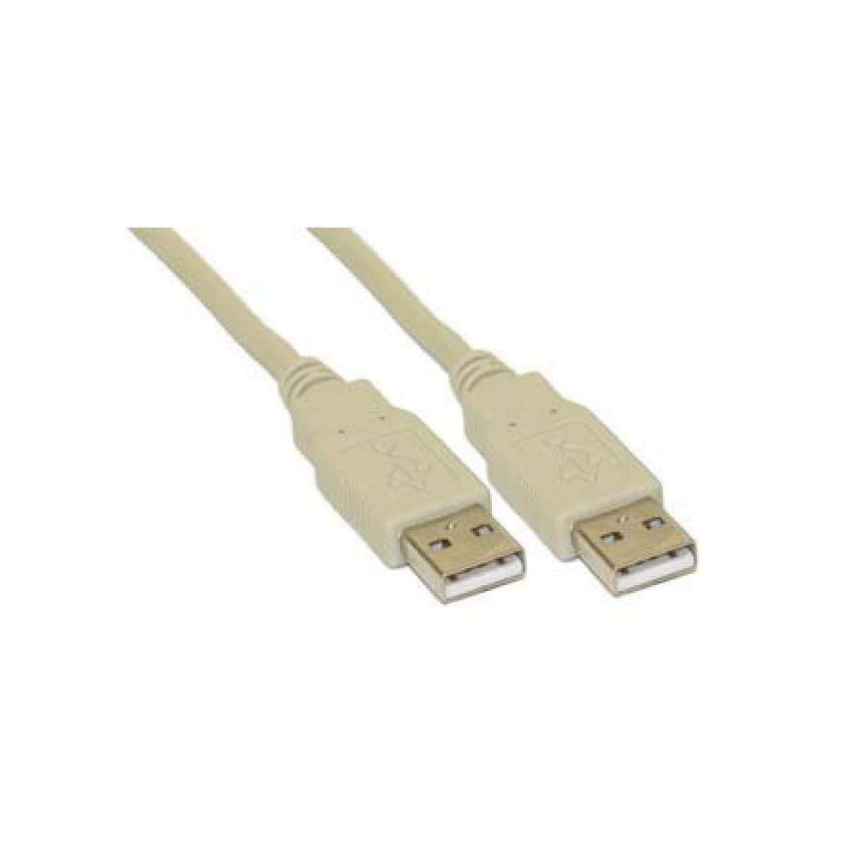 InLine USB Stecker A an Stecker A Kabel 2m Beige