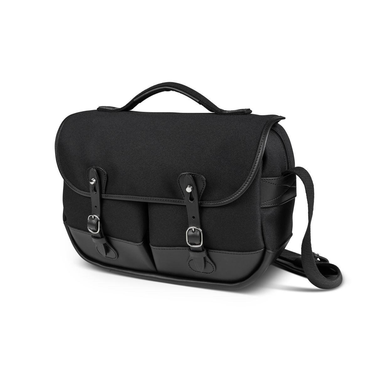 Billingham Mini Eventer Kamera / Tablet Tasche - Schwarz FibreNyte / Schwarzes Leder