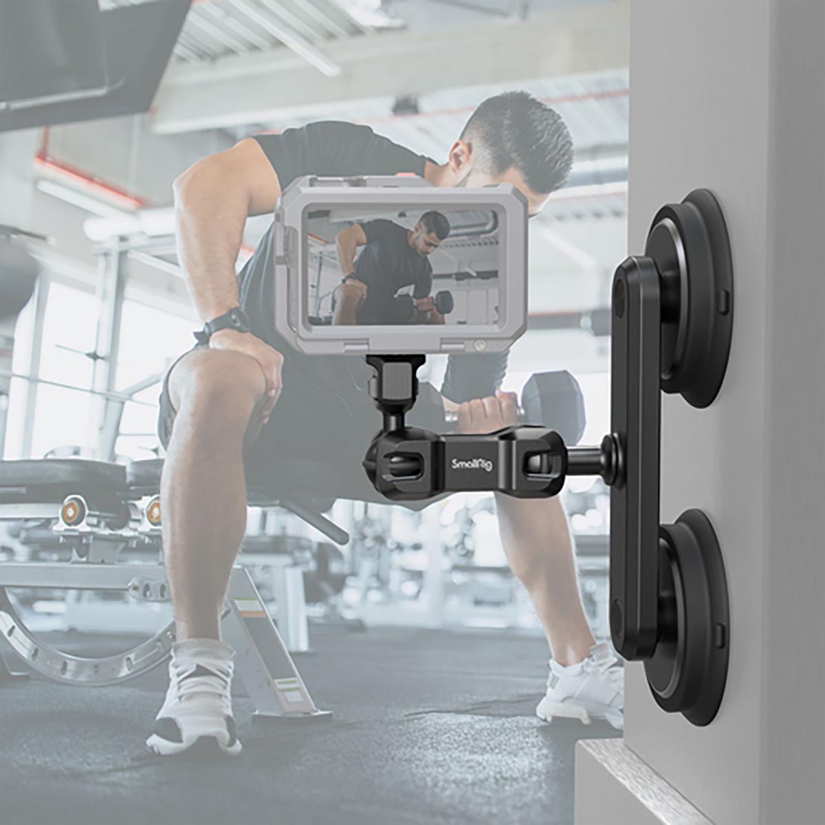 SmallRig 4467 Magnetische Saugnapf-Halterung für Action-Kameras