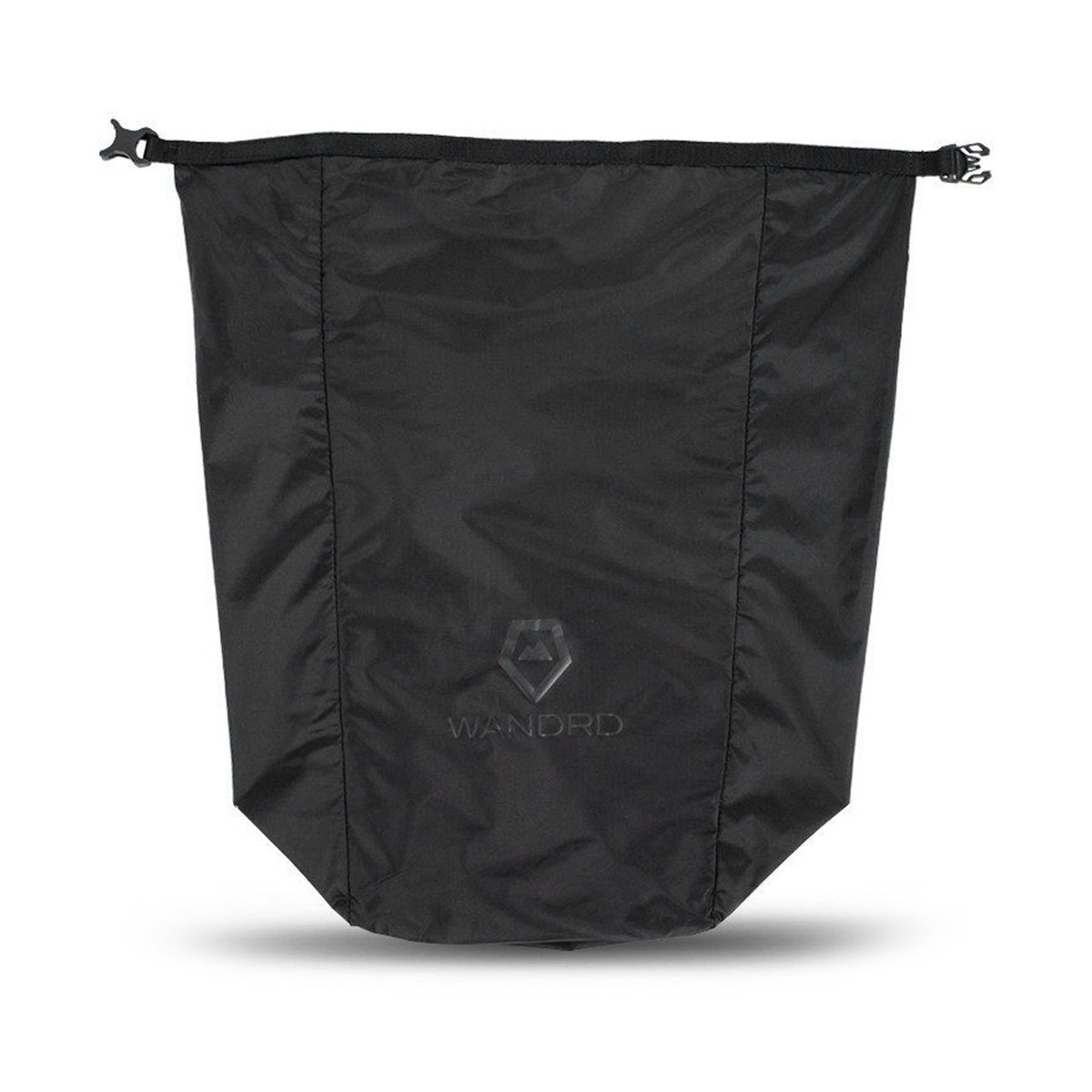 WANDRD Shoe Pouch - Schwarzer WANDRD Trockensack, Frontansicht