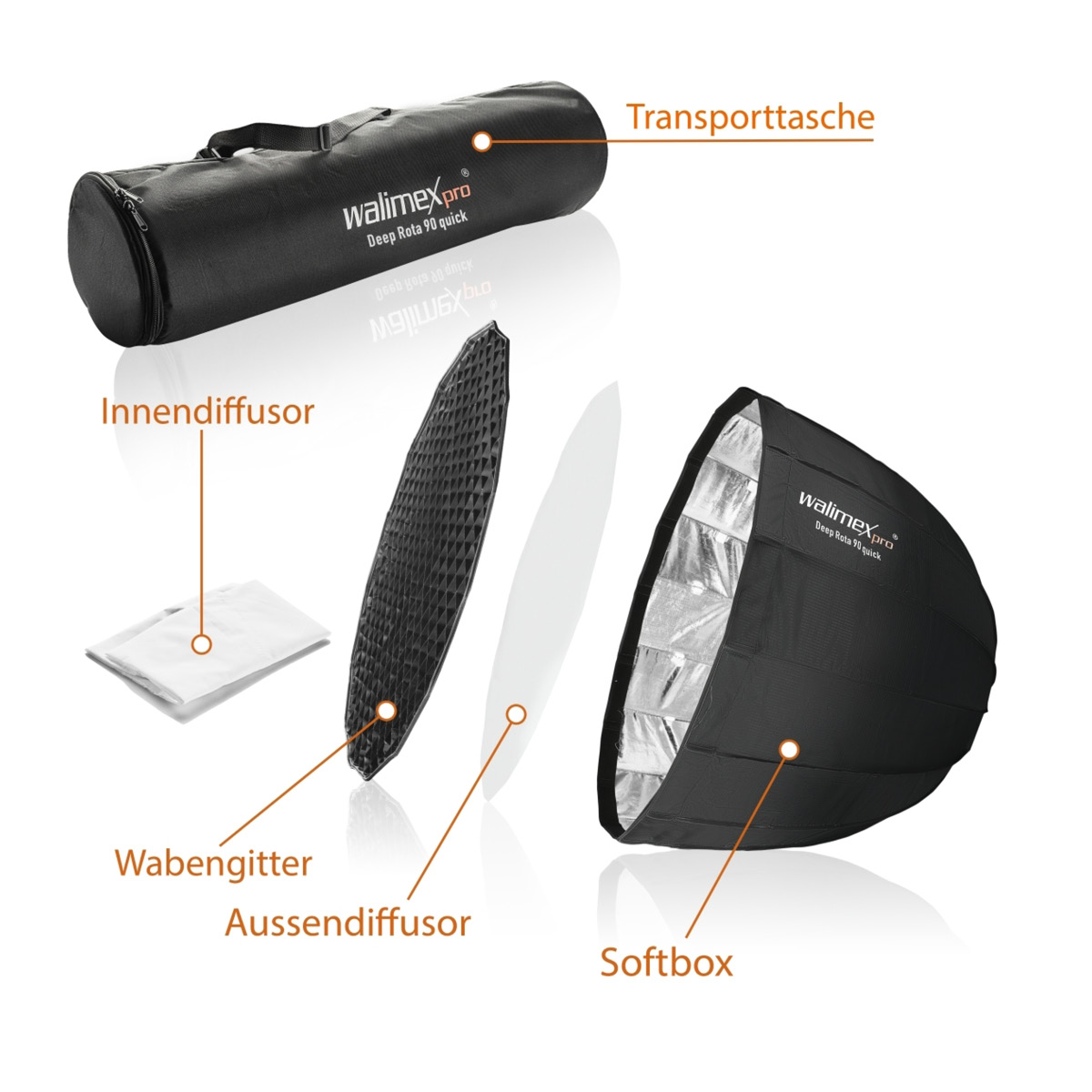 Walimex Pro SL Deep Rota Softbox QA90 Elinchrom