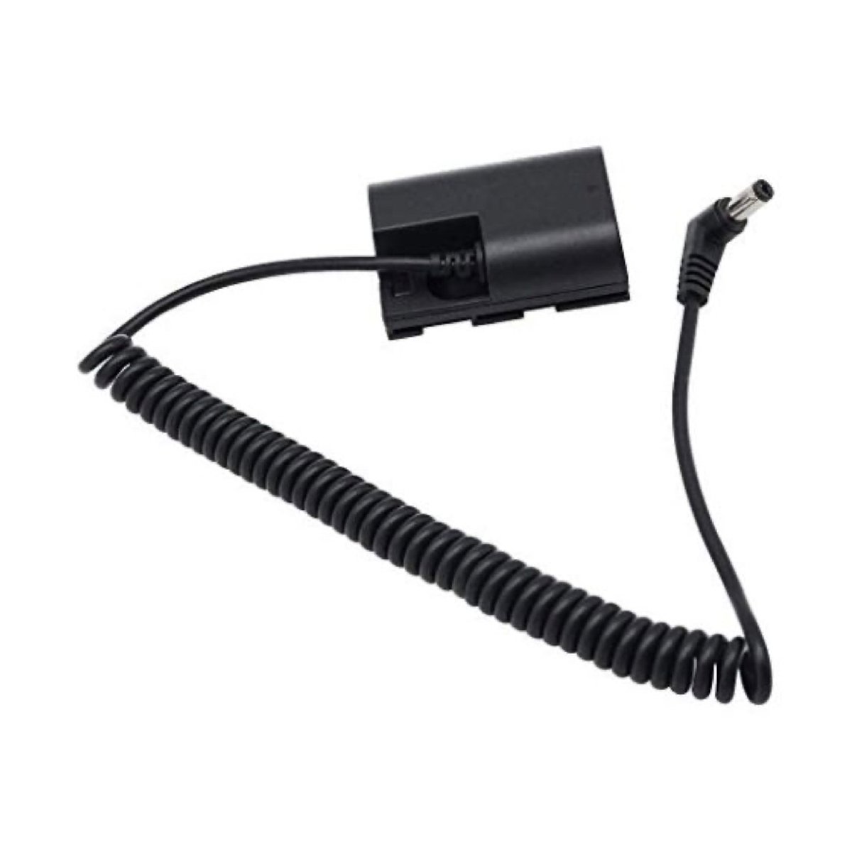 Feelworld DR-E6 dummy battery DR-E6 to DC - Dummy-Akku mit Spiralkabel und DC-Stecker