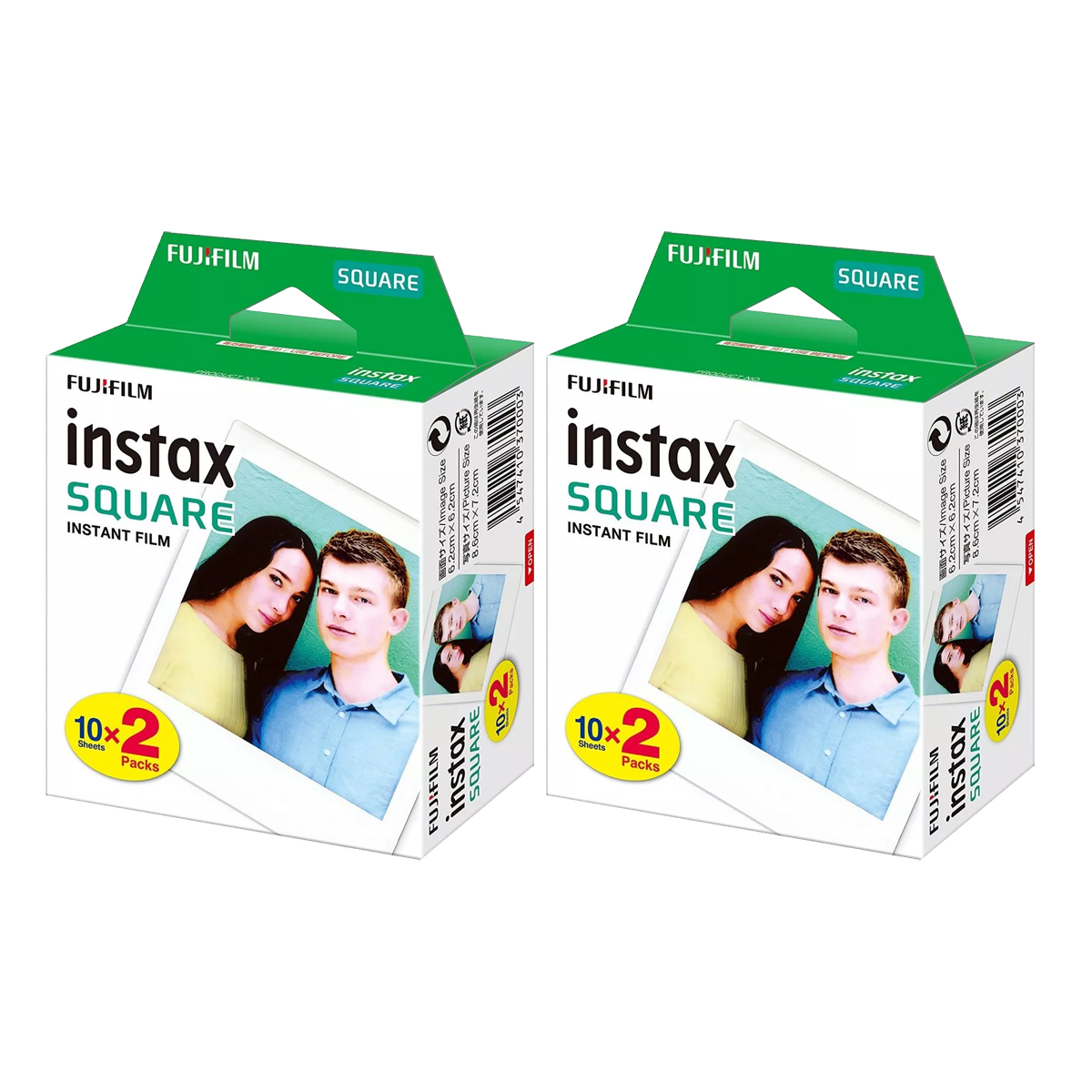 Fujifilm Instax Square Film 2er Doppelpack (40 Bilder) Fujifilm Instax Square 2er Doppelpack