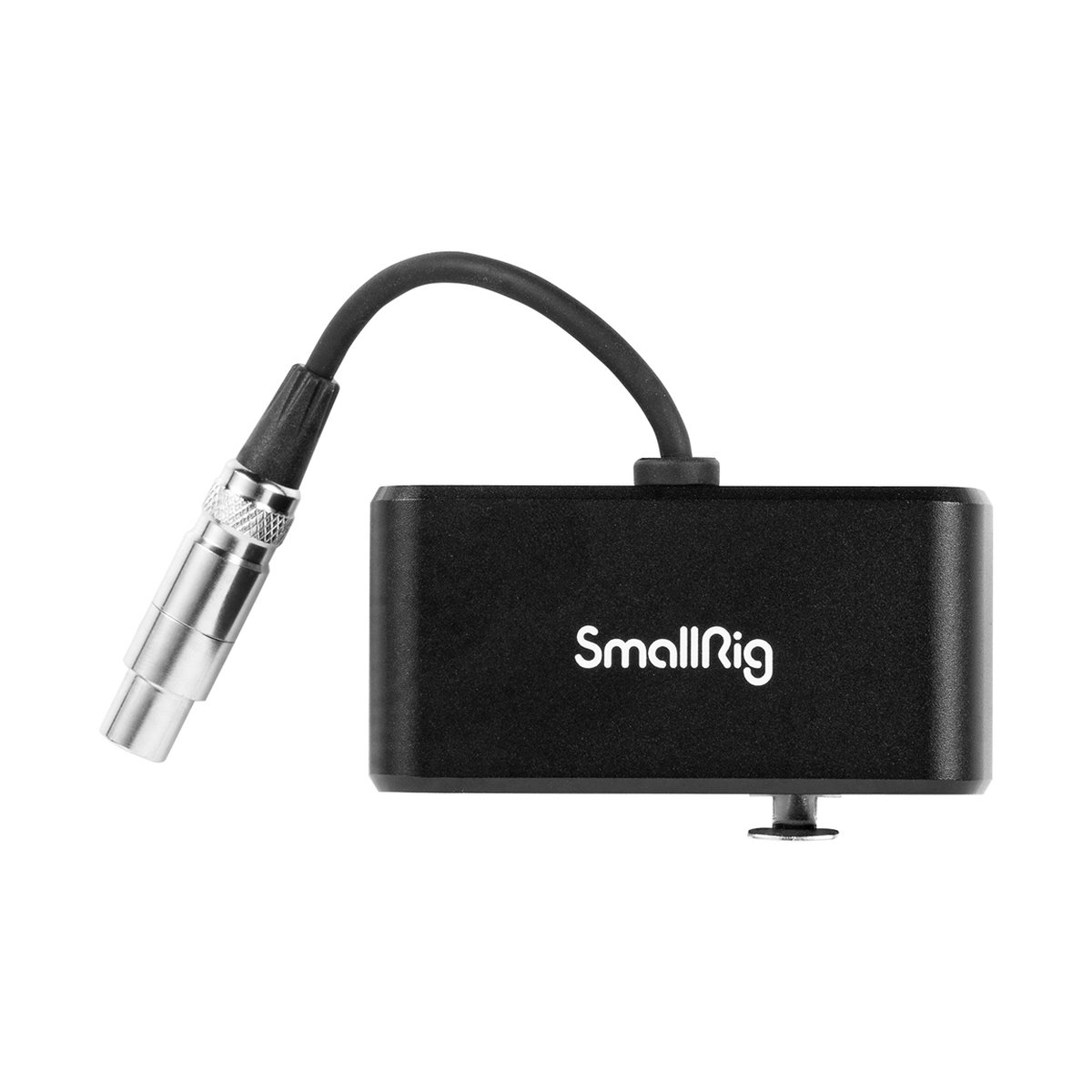 SmallRig 4390 DMX Adapter - Frontansicht: SmallRig Adapter mit kurzem Kabel und XLR-Stecker