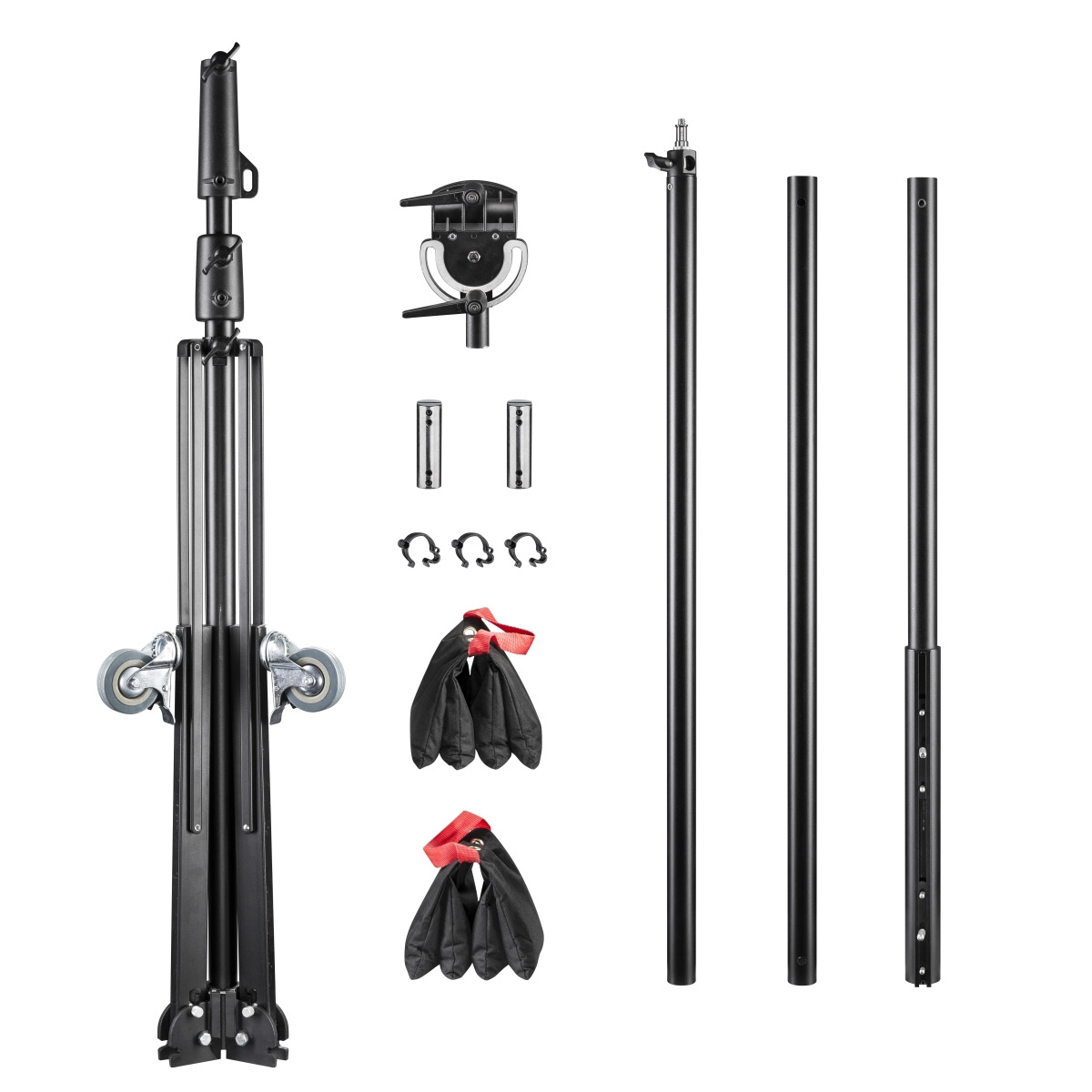 Walimex Pro Galgen-Rollstativ Filmset Pro 140-450