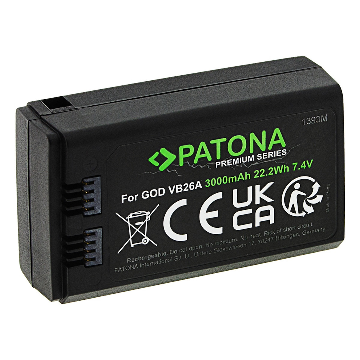 Patona Premium Akku Godox VB26 für Godox V1/V860III