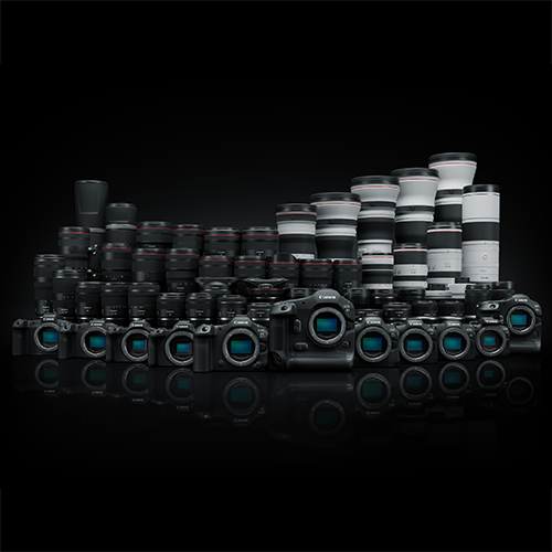 Canon EOS R5 und Canon EOS R5 Mark II mit RF Objektiven im Line Up – Vollformat Kameras und Objektive für Profifotografie, Canon Systemkameras kaufen