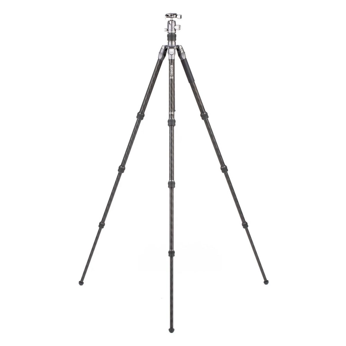 Benro Rhino Series Carbon Fibre FRHN14C + VX20 Stativkit komplett ausgeklappt Vorderansicht