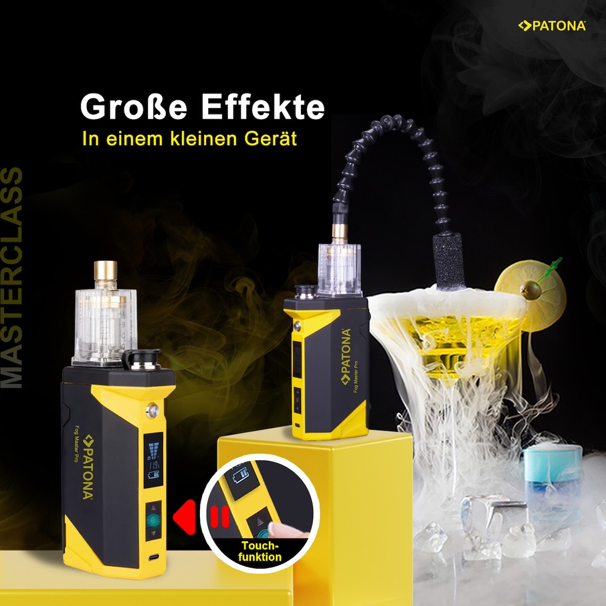 Patona Fog Master Pro Set Nebelmaschine inkl. Koffer