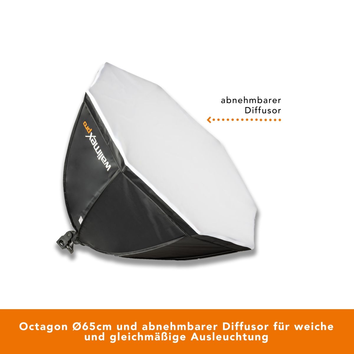 Walimex pro LED 45W Octagon Ø65cm Bi Color