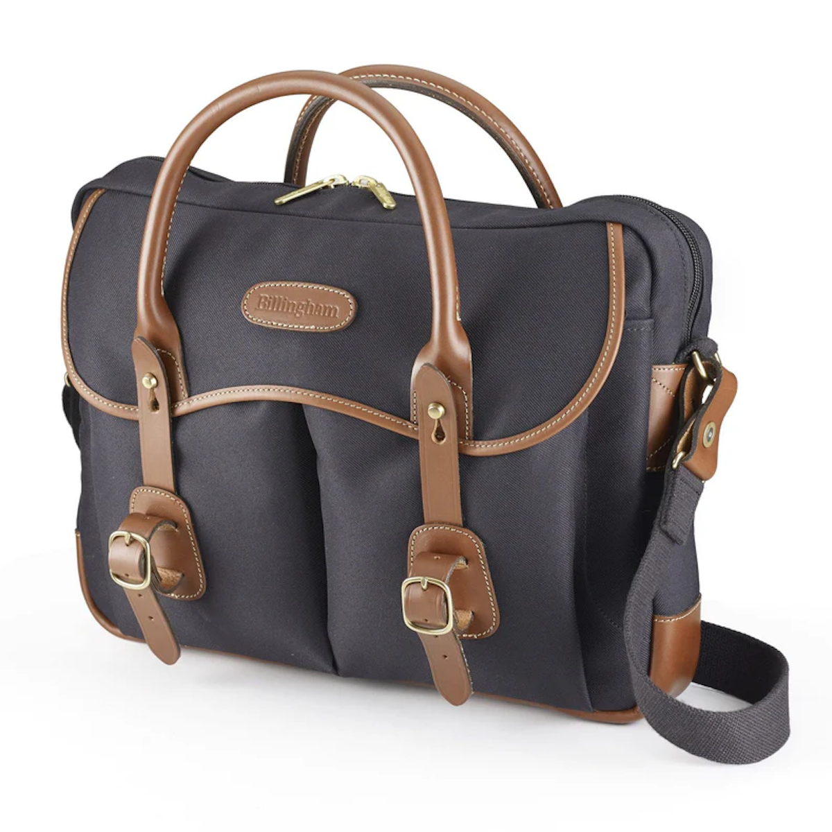 Billingham Thomas Aktentasche / Laptoptasche - Schwarz FibreNyte / Schwarzes Leder
