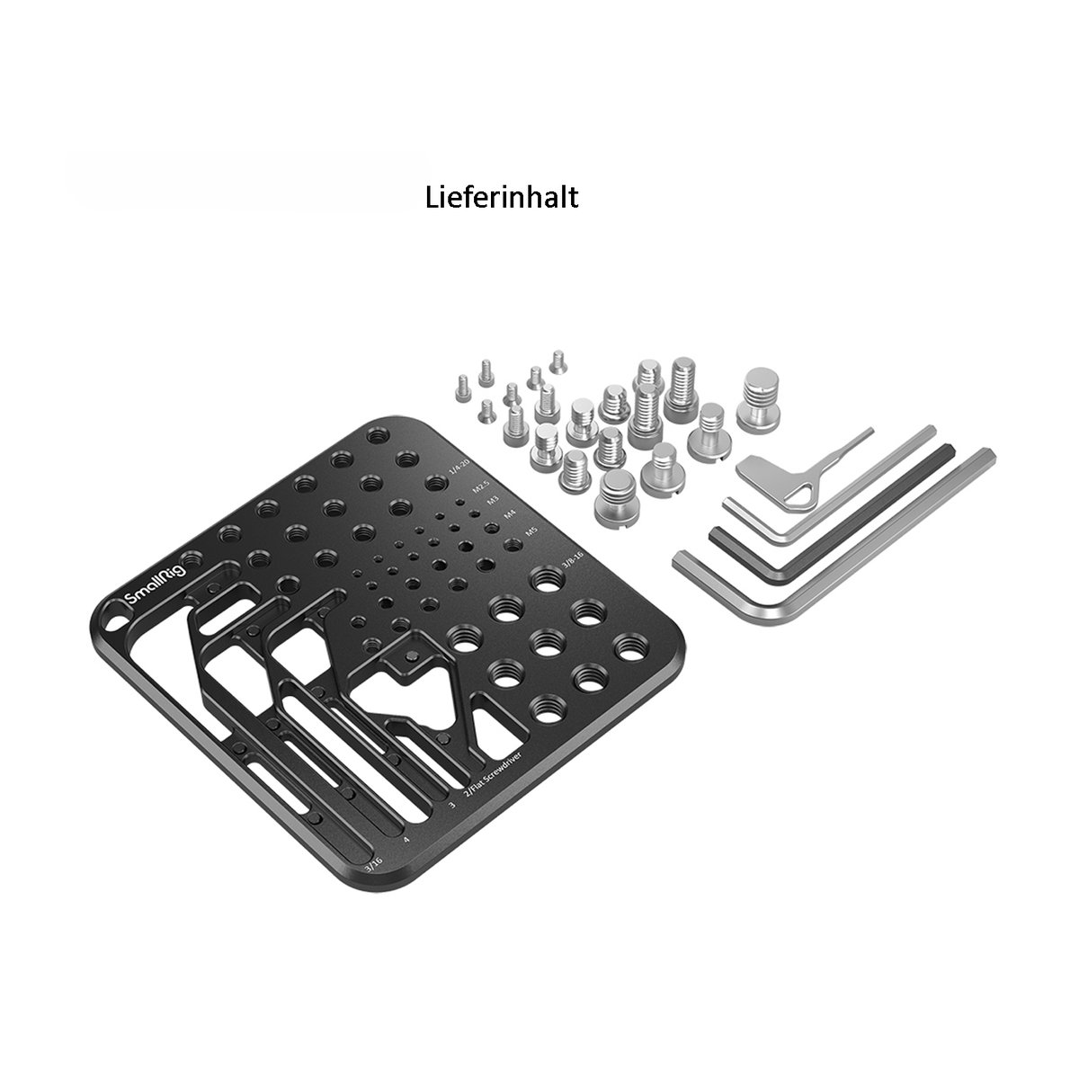SmallRig 3184 Schrauben- und Sechskantschlüssel-Aufbewahrungsplatte - Lieferumfang