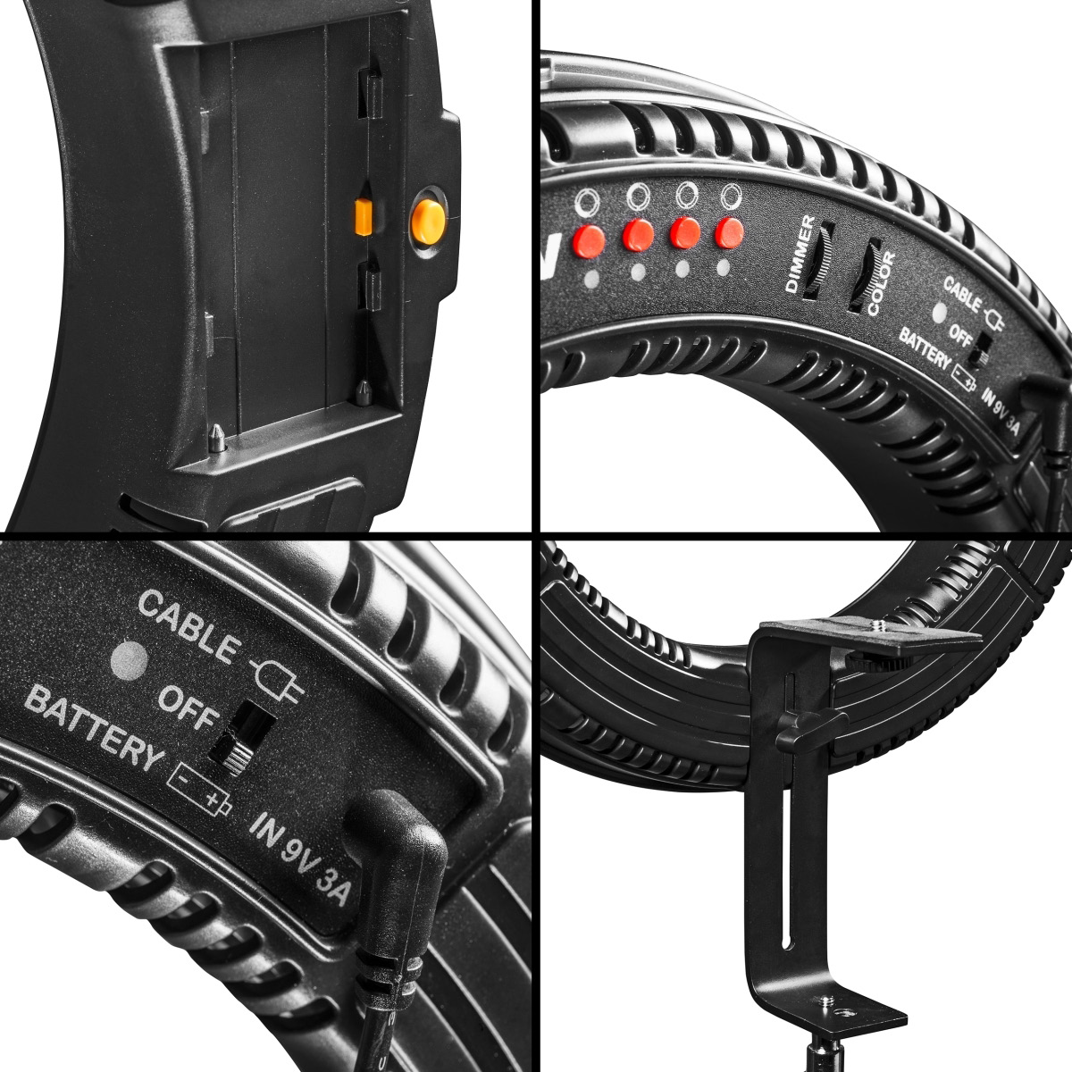 Walimex pro LED Ringleuchte 380 Bi Color Set1