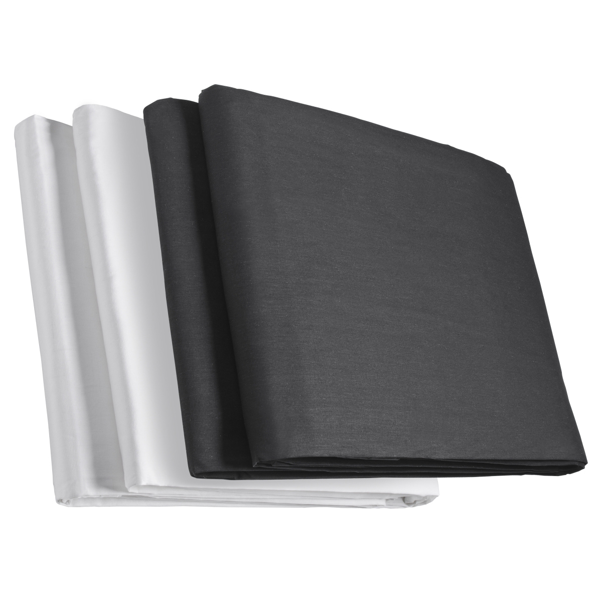 Walimex Doppelpack Stoffhintergrund schwarz/weiss Walimex Doppelpack Stoffhintergrund schwarz/weiss