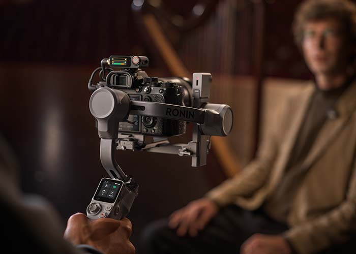 DJI Mic 3 Empfänger auf Sony Kamera mit Ronin Gimbal