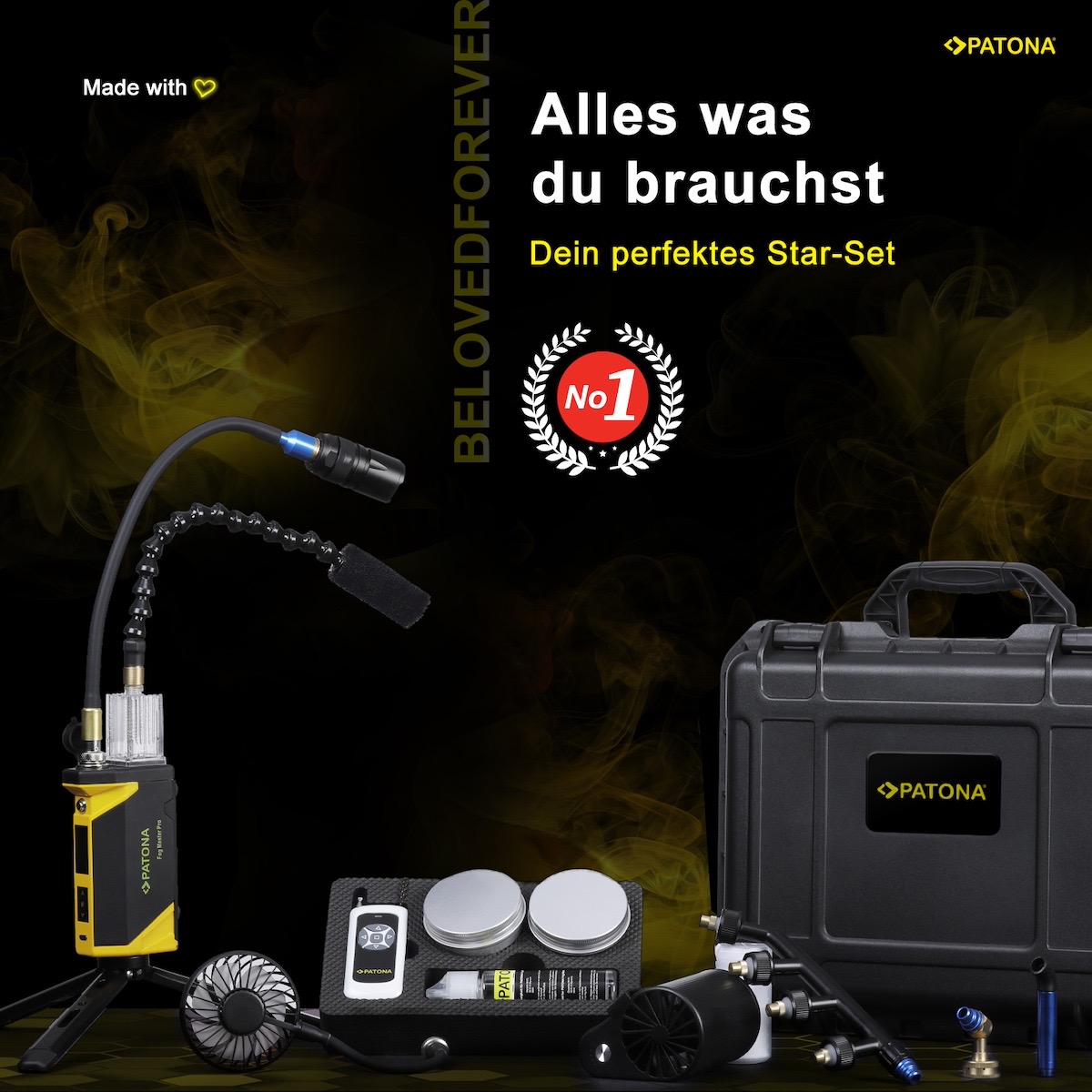 Patona Fog Master Pro Set Nebelmaschine inkl. Koffer